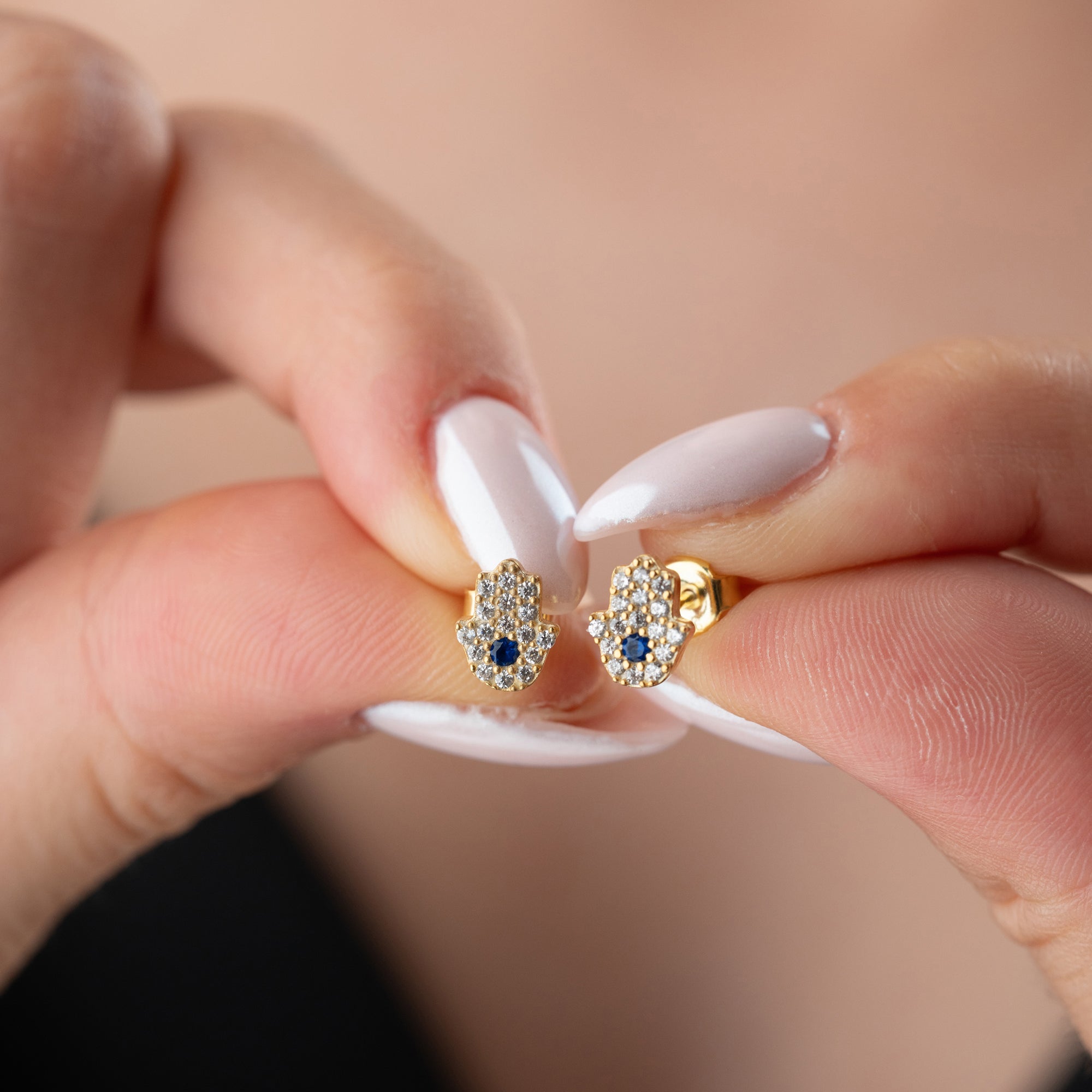 FATIMA'S HAND MINI ÖGONHÄNGNING | 925 SILVER