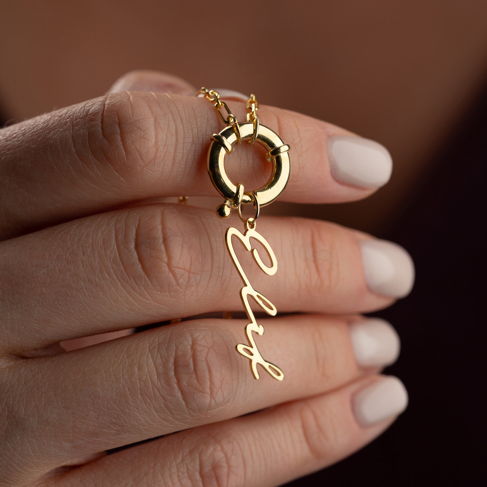 Kedja signatur Namn krage - 925 SILVER