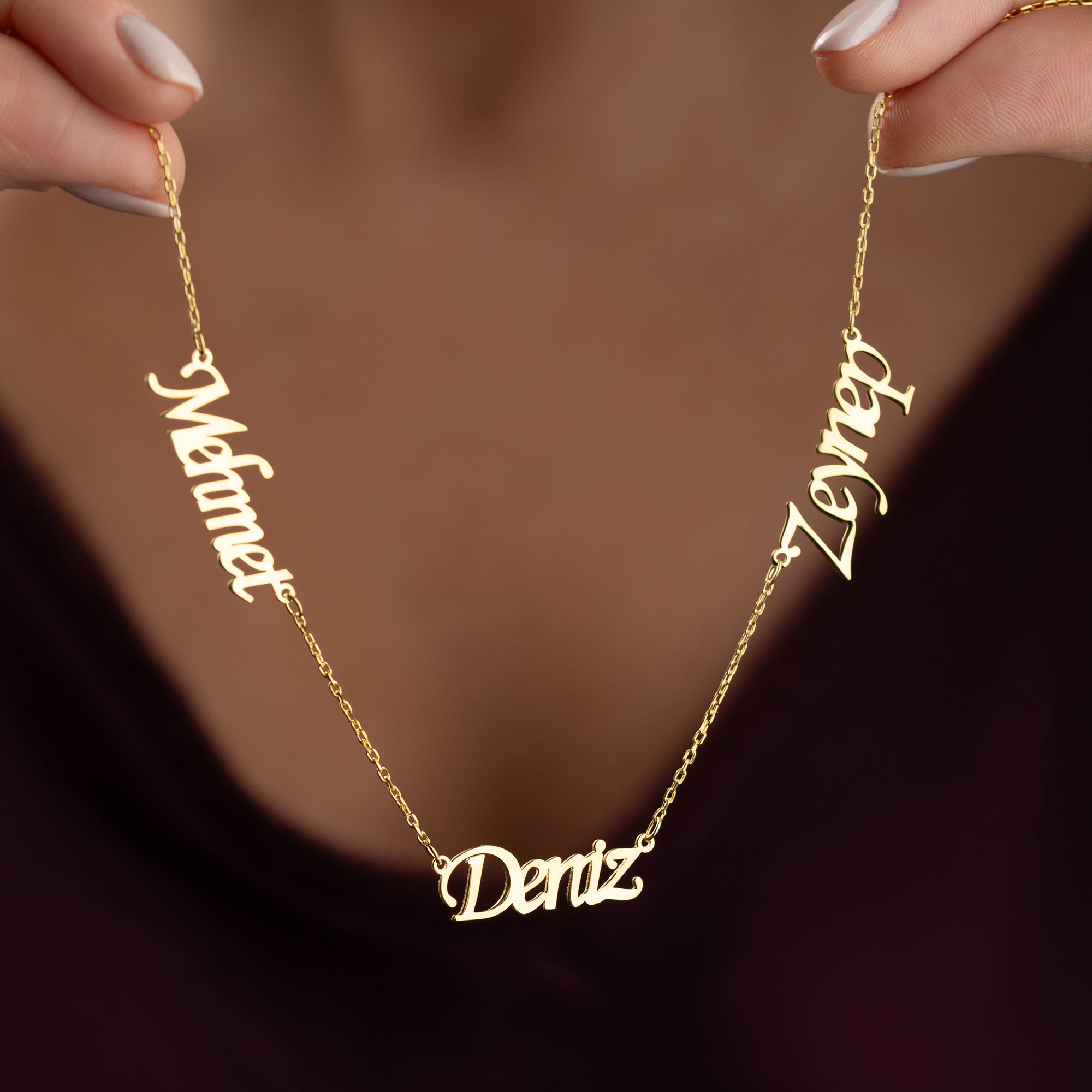 3'ER NAMNKEDJA II - 925 SILVER