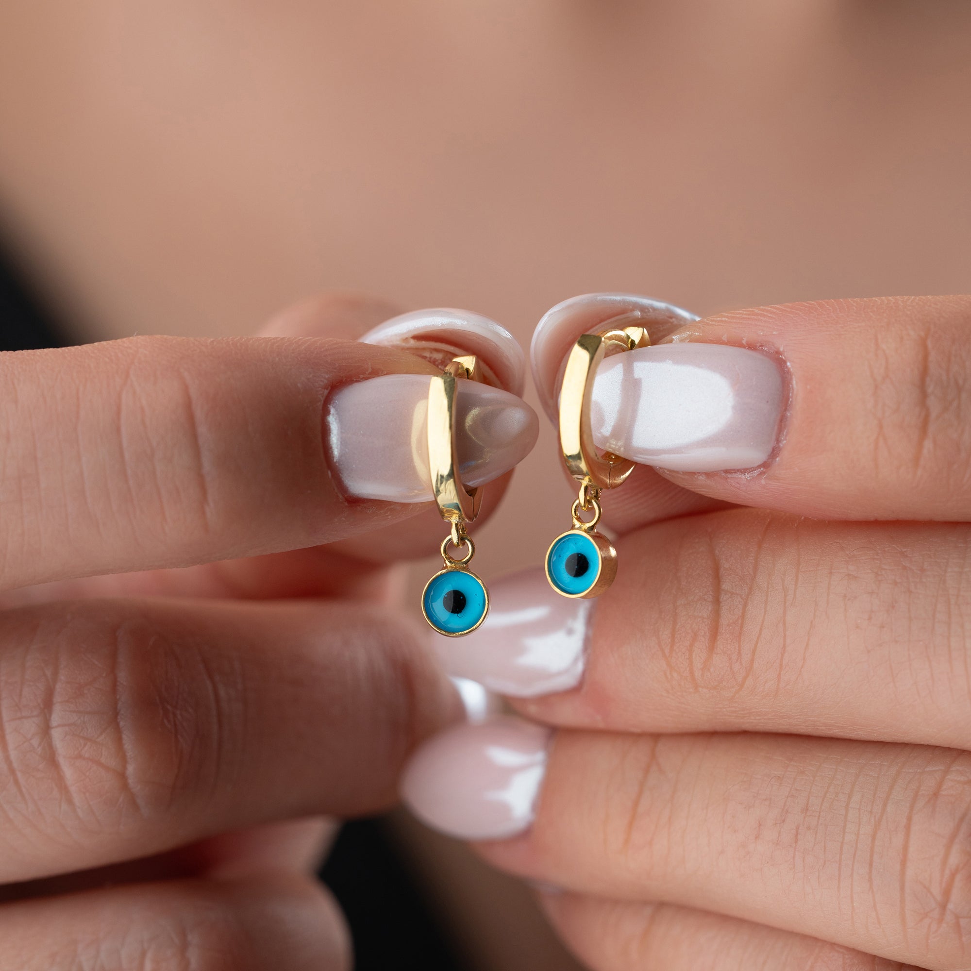 NAZAR RUNDA ÖRHÄNGEN | 925 SILVER