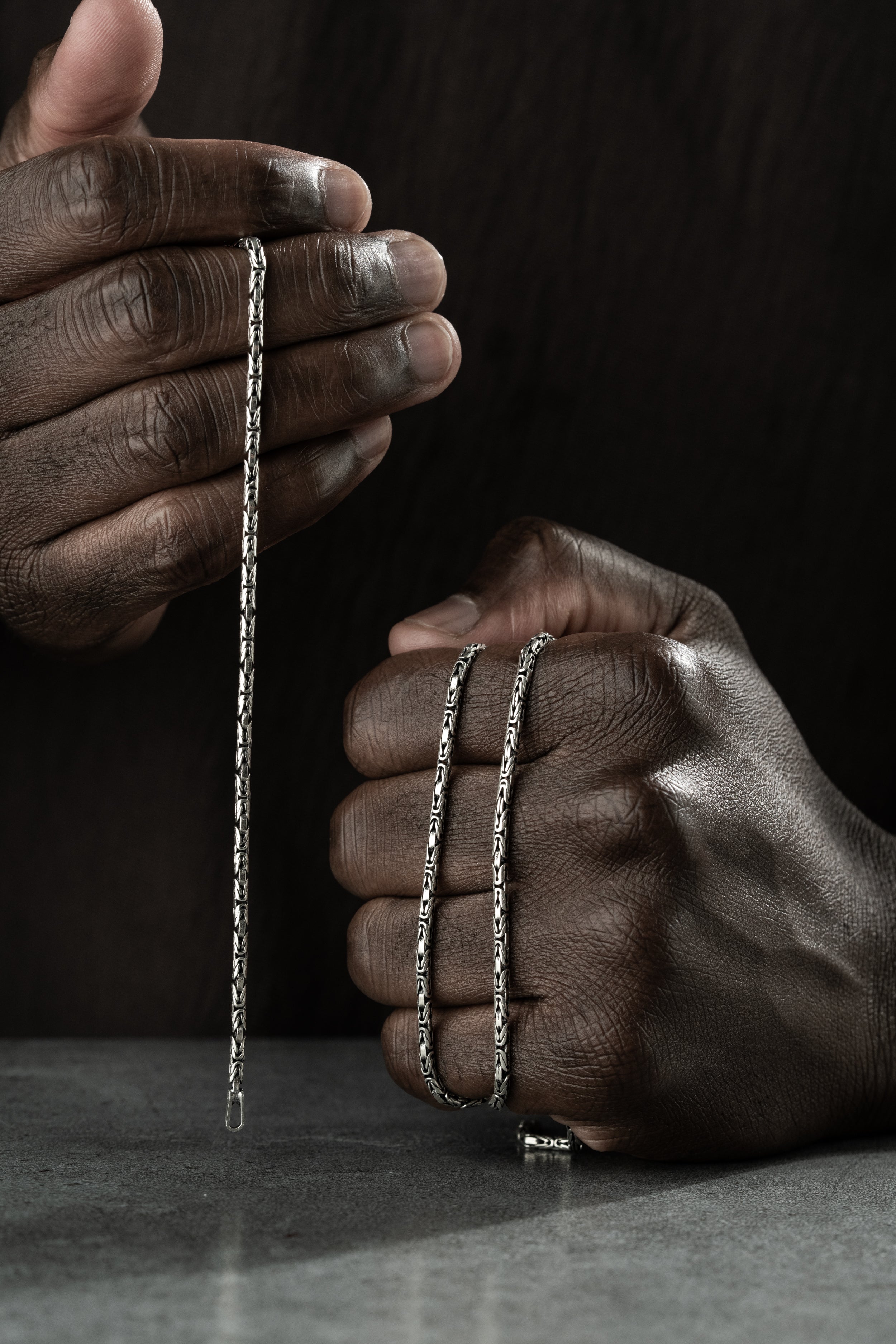 OVAL KING KEDJA 2MM SET | 925 SILVER 