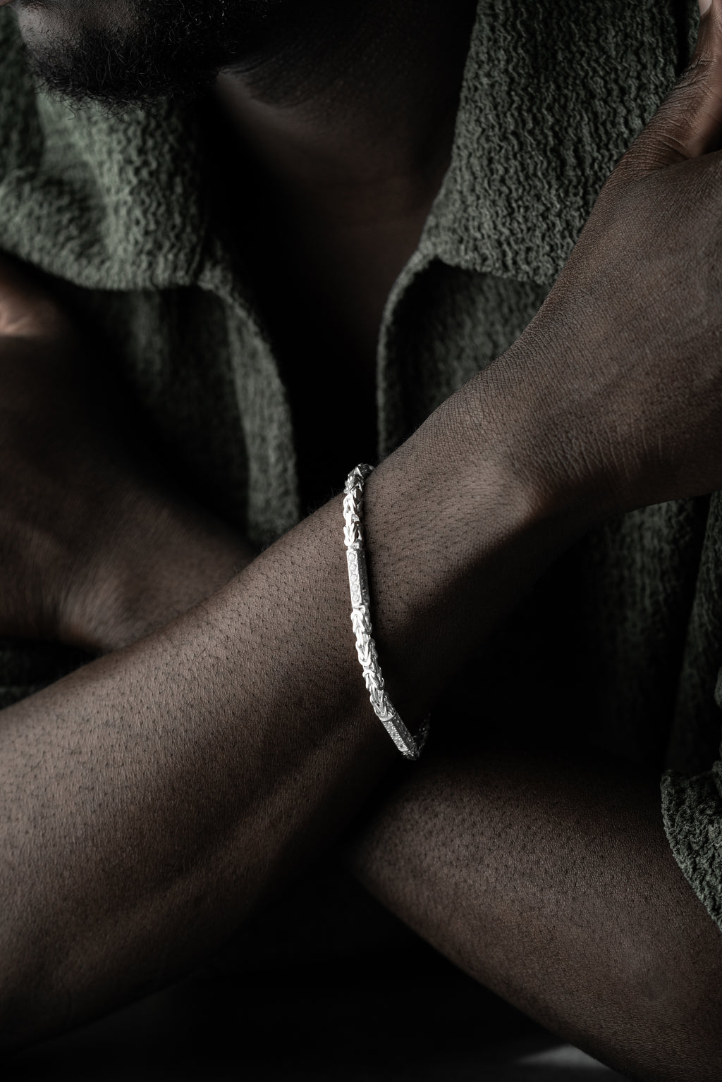 KING-ARMBAND MED STRAS 5 MM | 925 SILVER