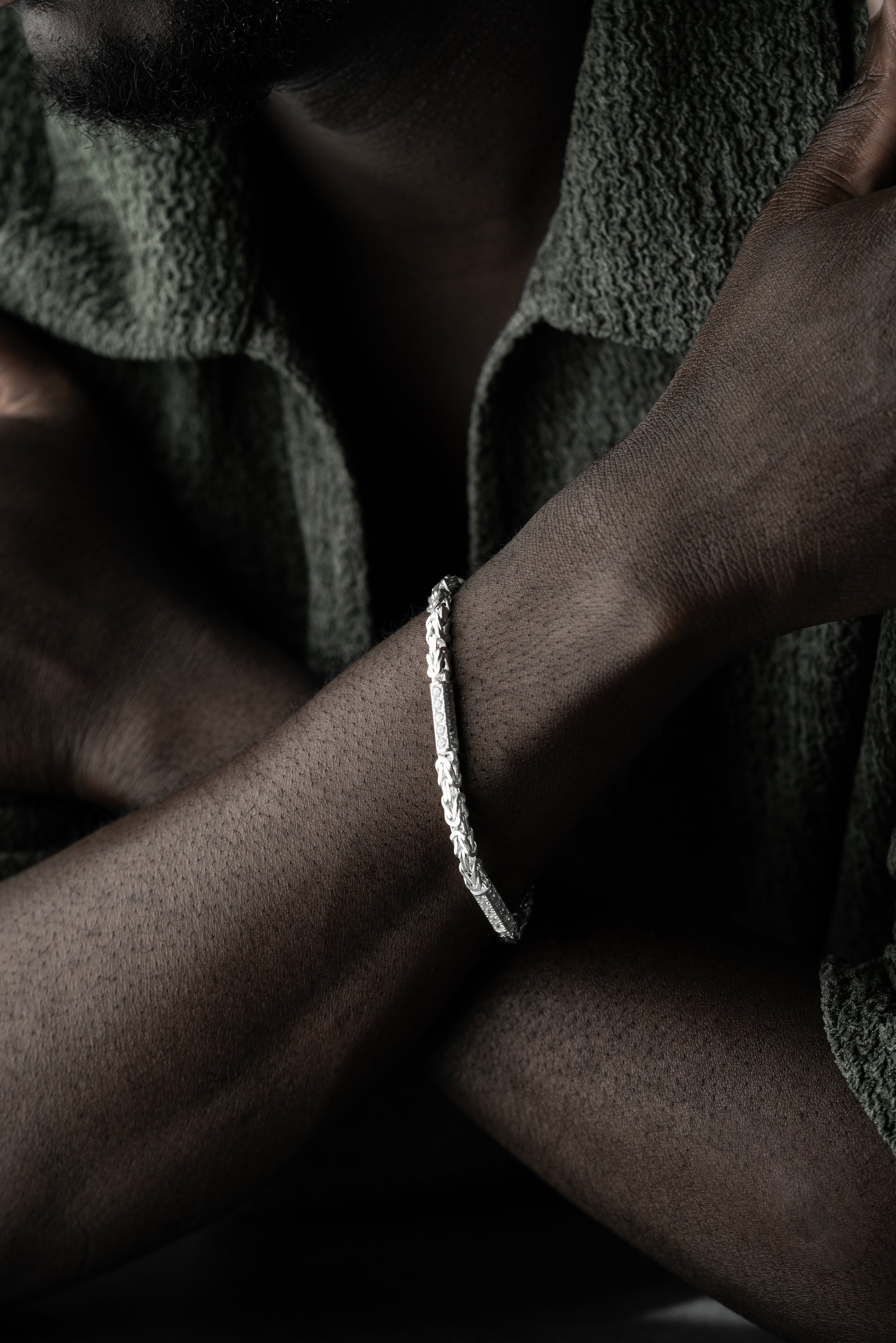 KING-ARMBAND MED STRAS 5 MM | 925 SILVER