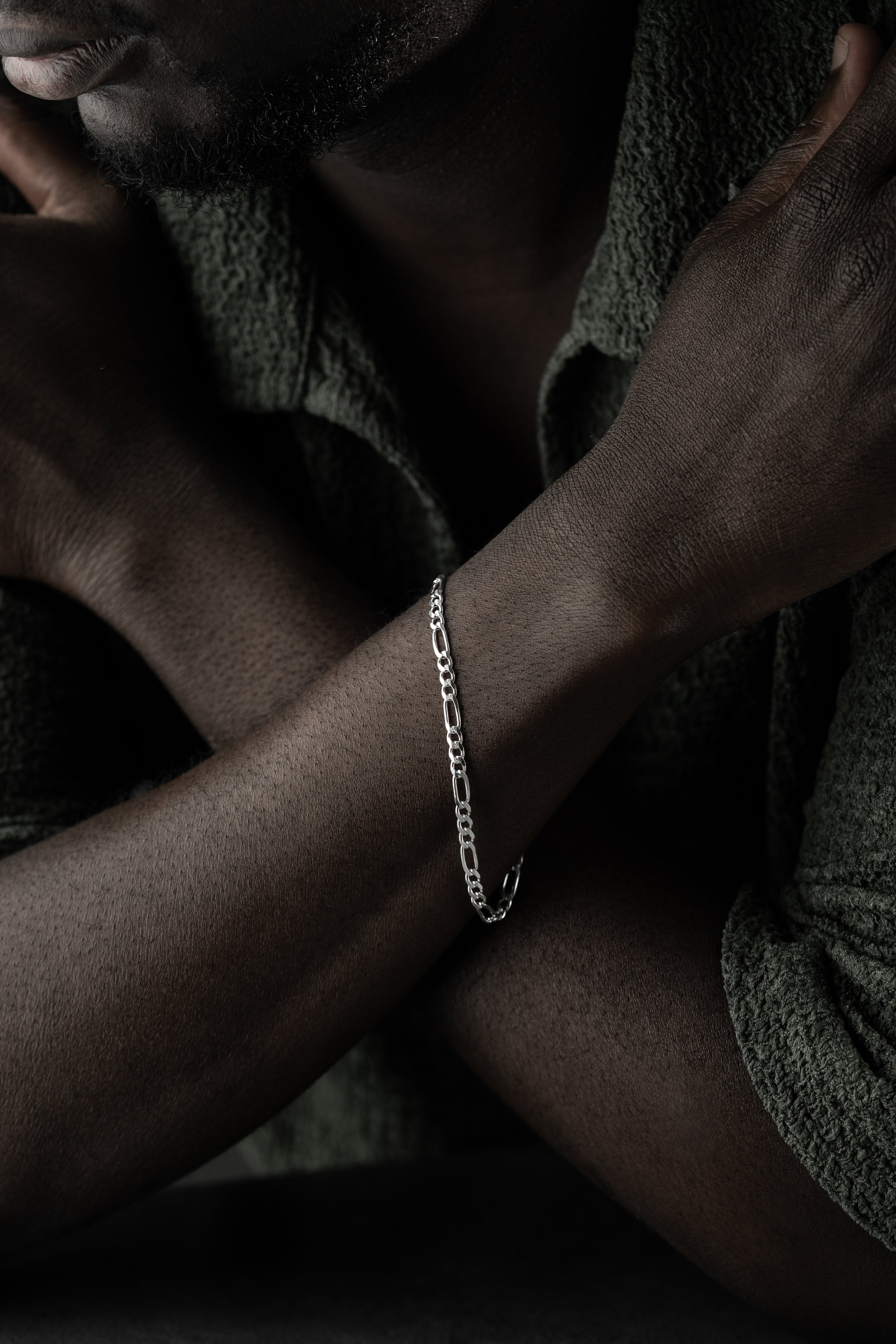 STORT FIGARO ARMBAND| 925 SILVER