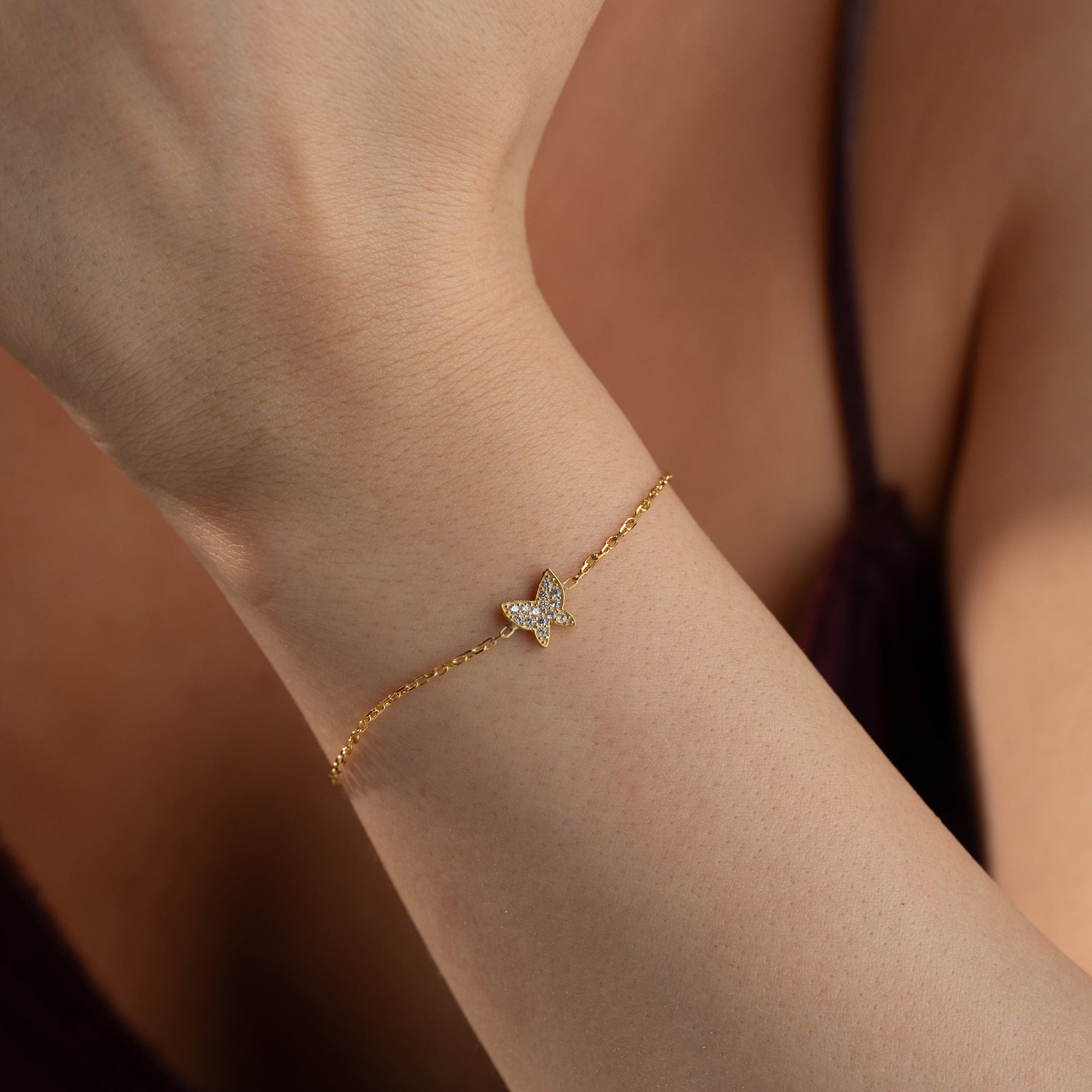 MINIMAL FJÄRILS ARMBAND | 925 SILVER