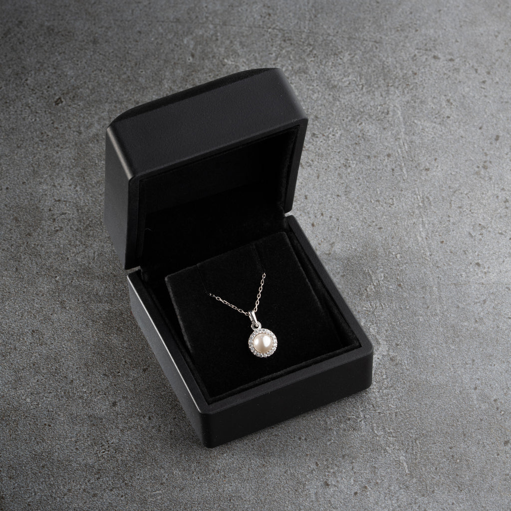 ZIRKONIAPÄRLHALSBAND | 925 SILVER