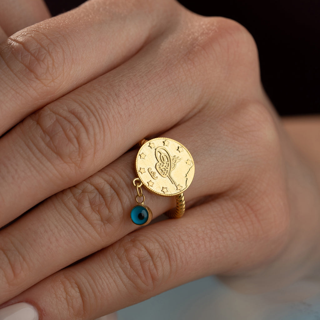 RESAT RING MED NAZAR | 925 SILVER