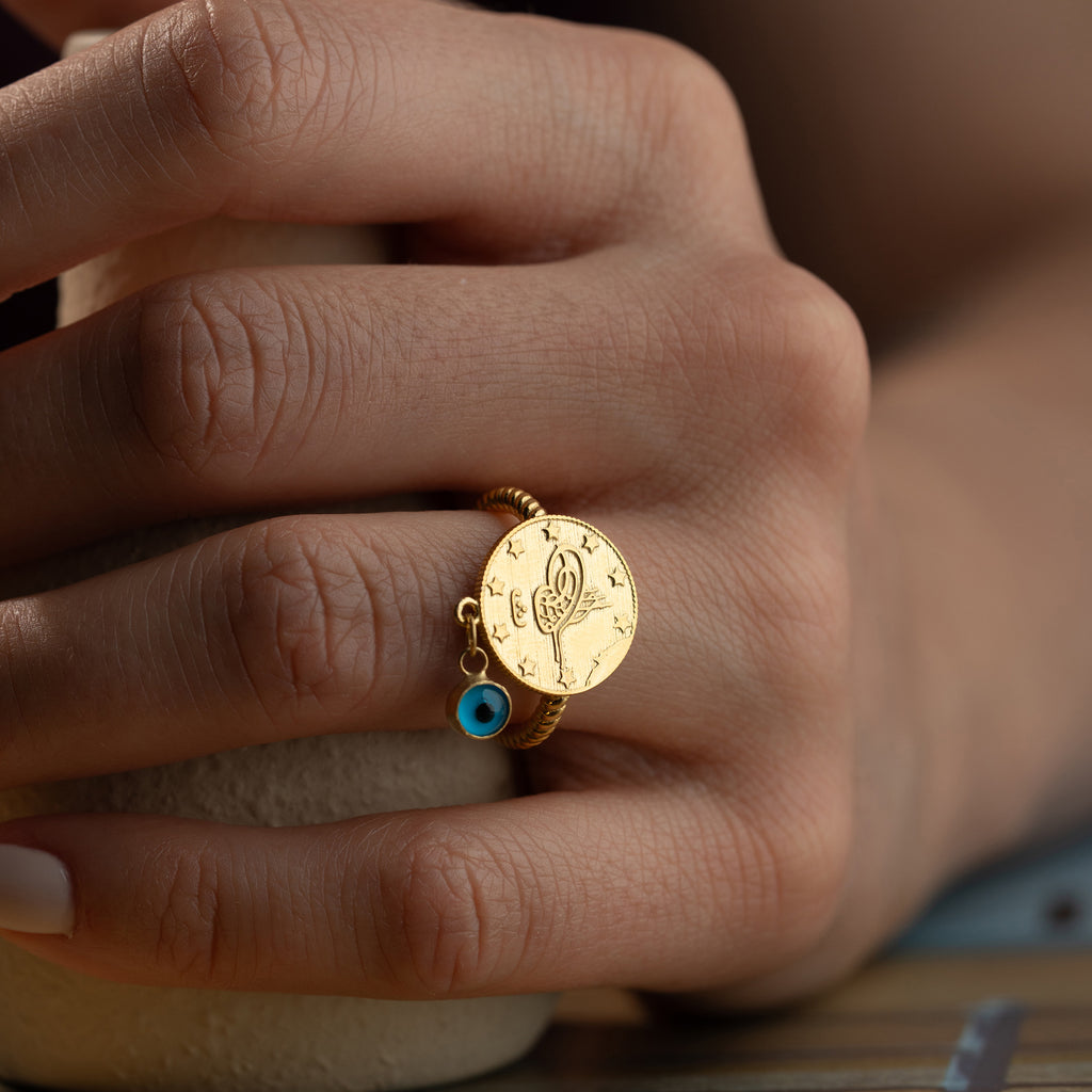 RESAT RING MED NAZAR | 925 SILVER