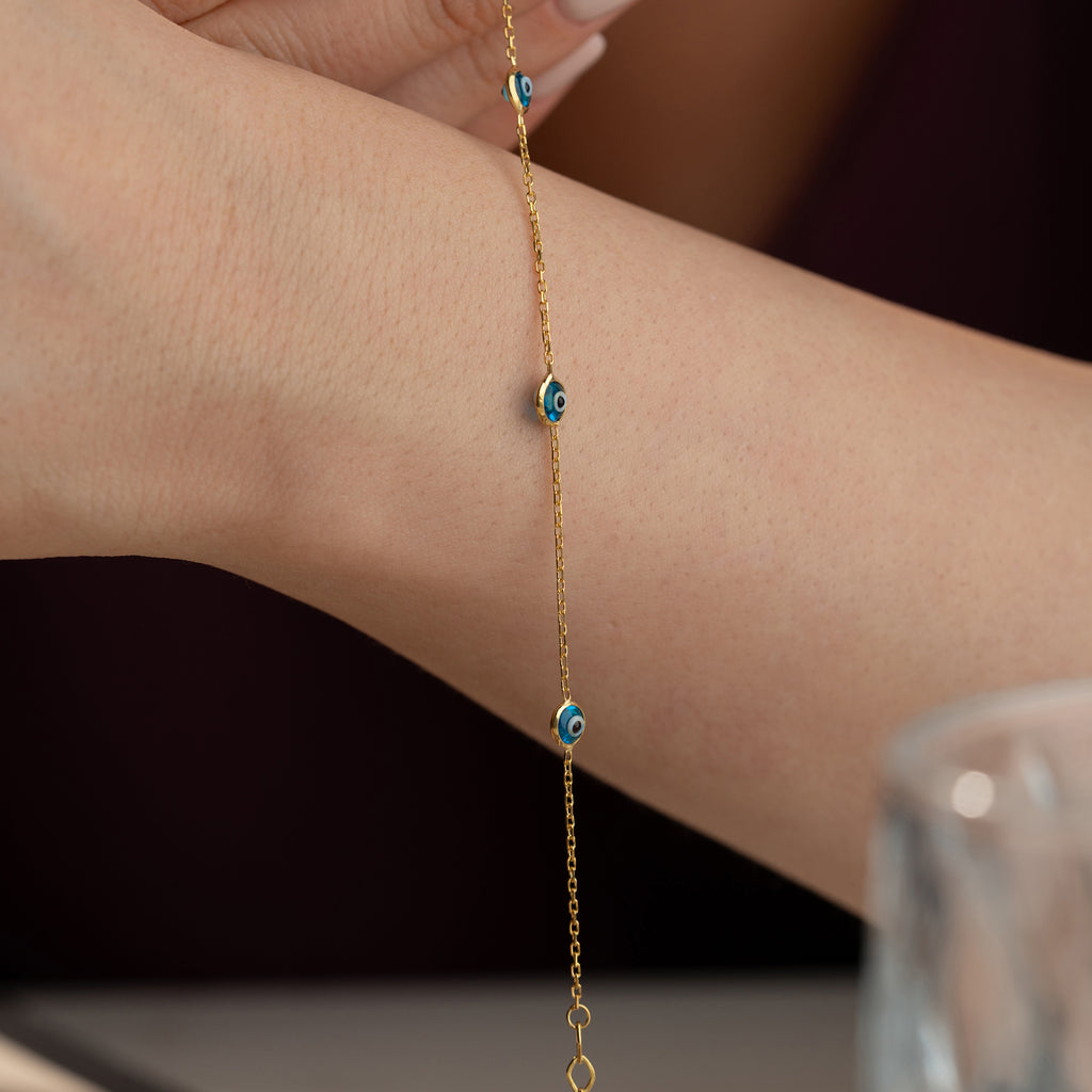 MINIMALT NAZAR-ARMBAND | 925 SILVER