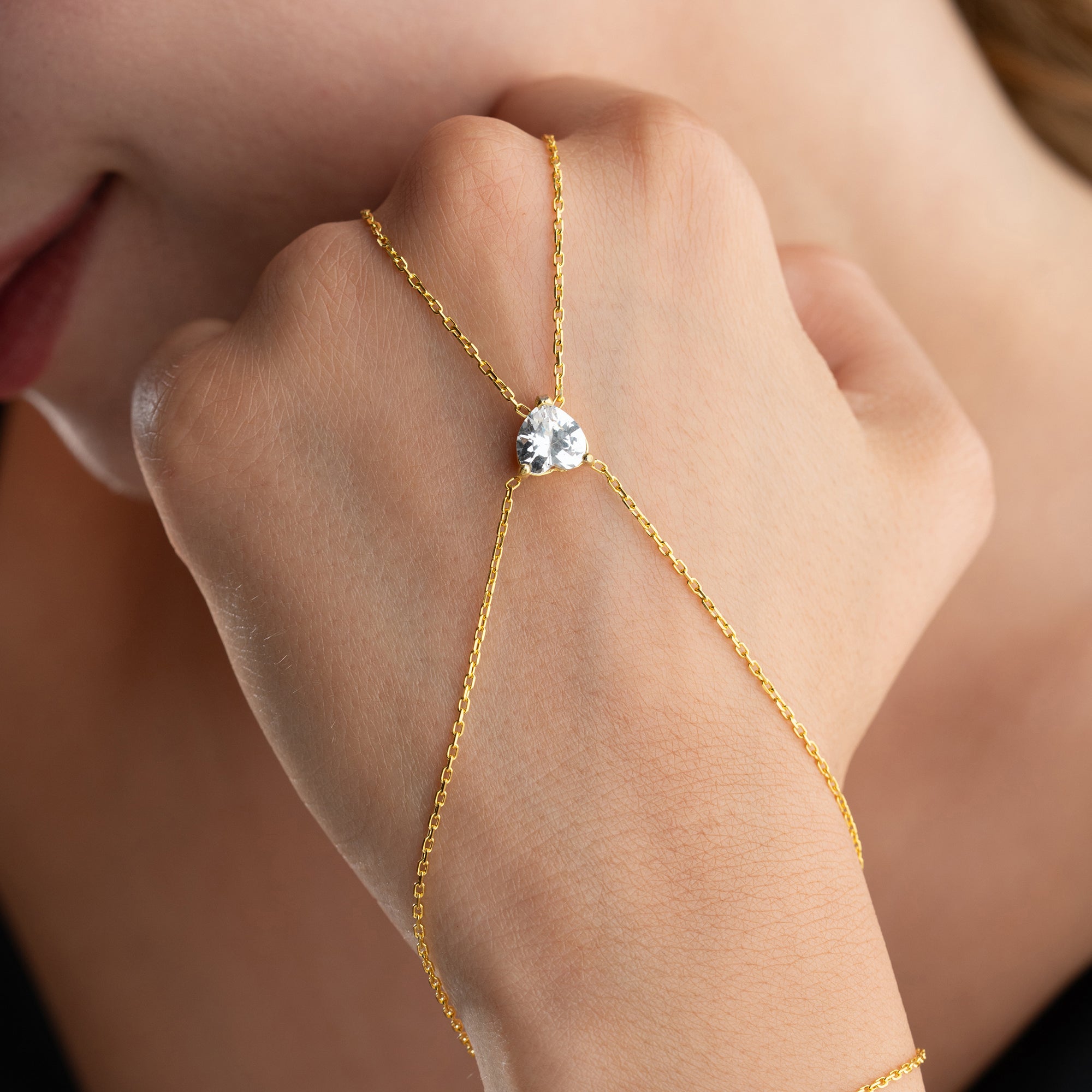 BOMB HJÄRTA HANDKEDJA | 925 SILVER