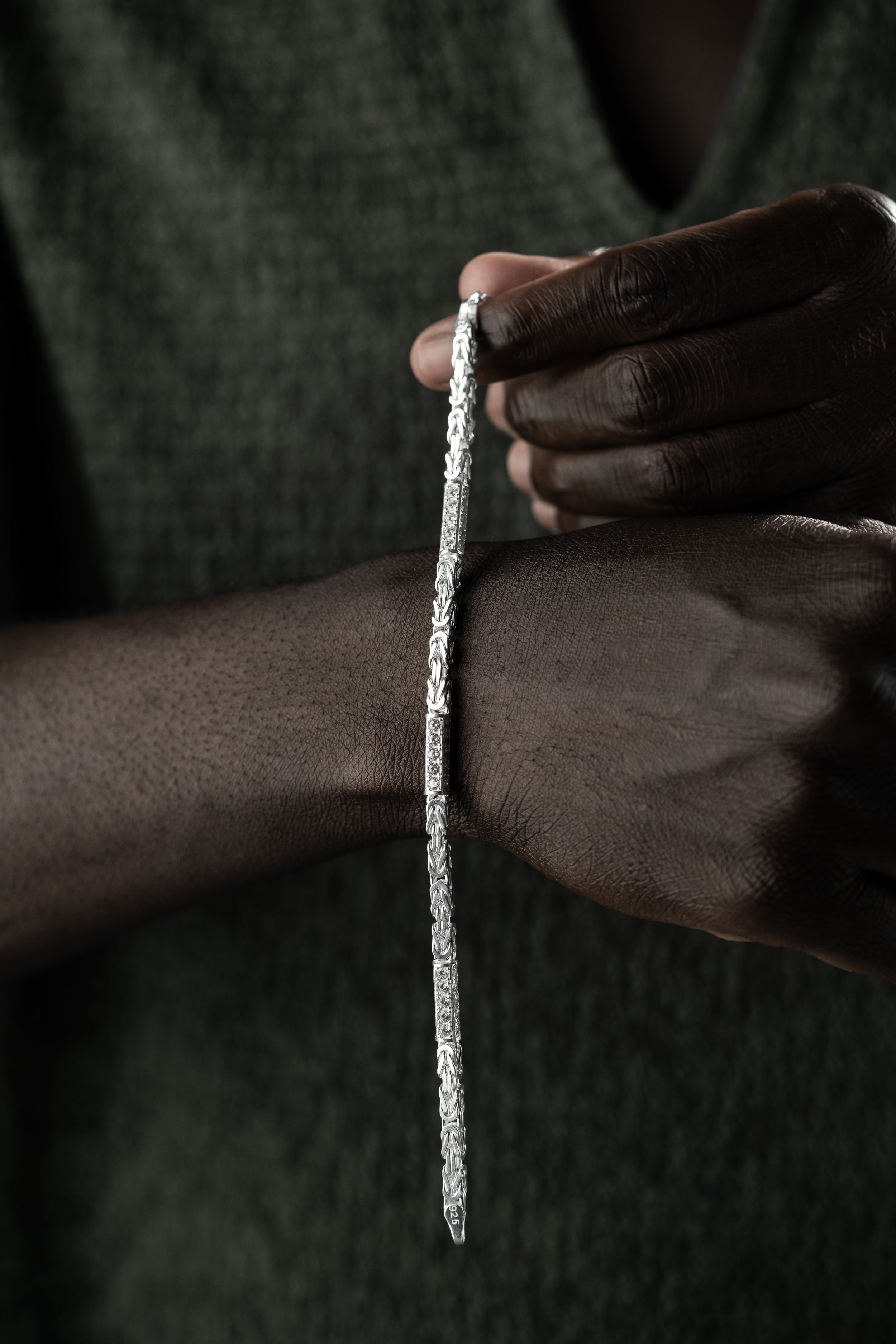 KING-ARMBAND MED STRAS 5 MM | 925 SILVER