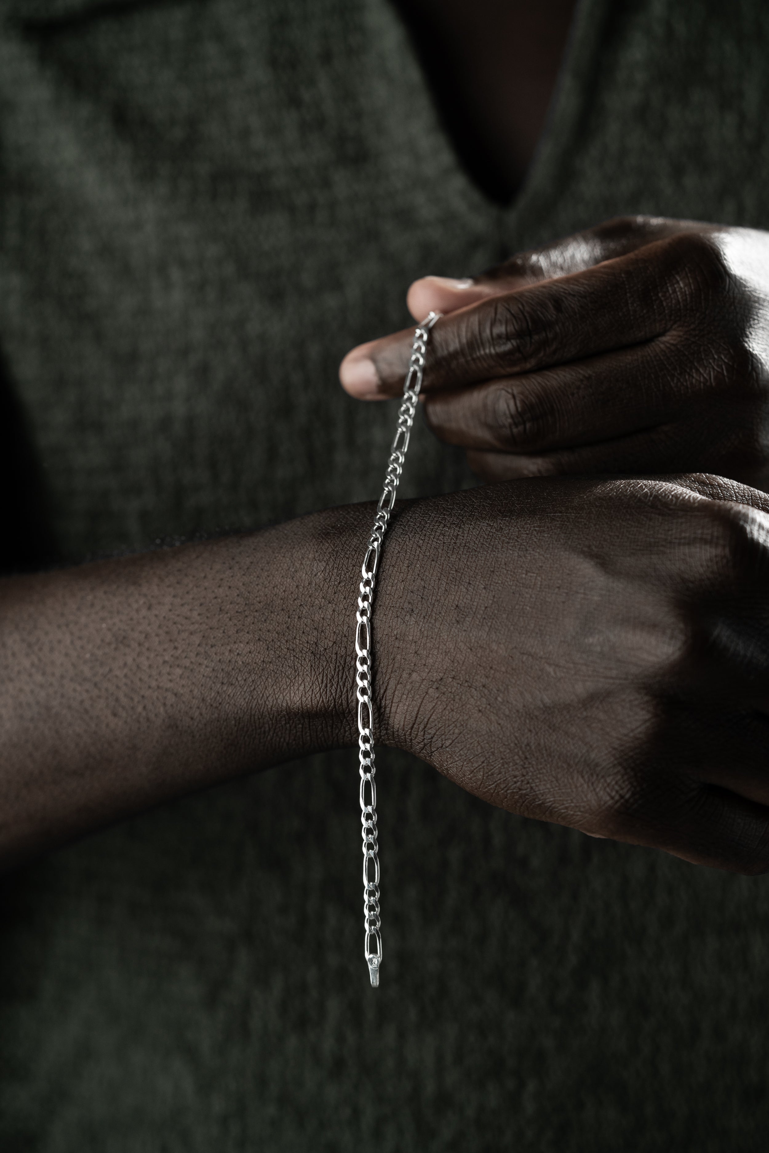 STORT FIGARO ARMBAND| 925 SILVER