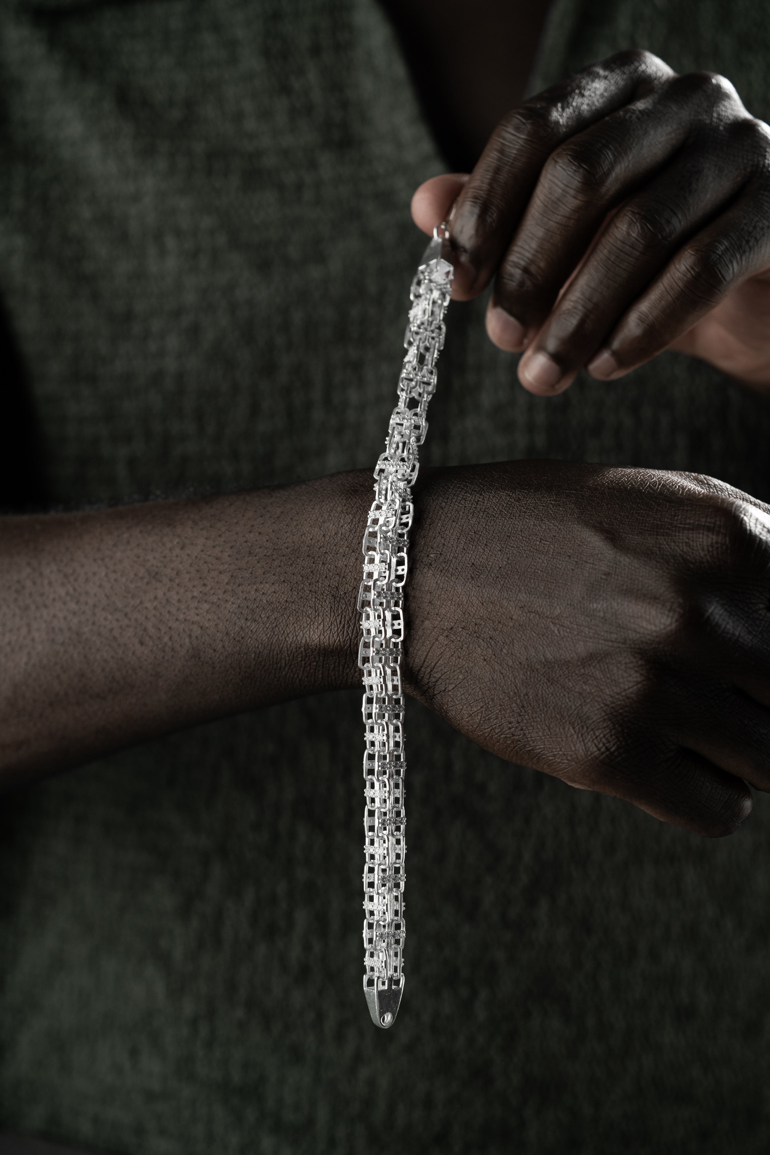 ARMBAND MED BORSTIFT, 8 MM | 925 SILVER