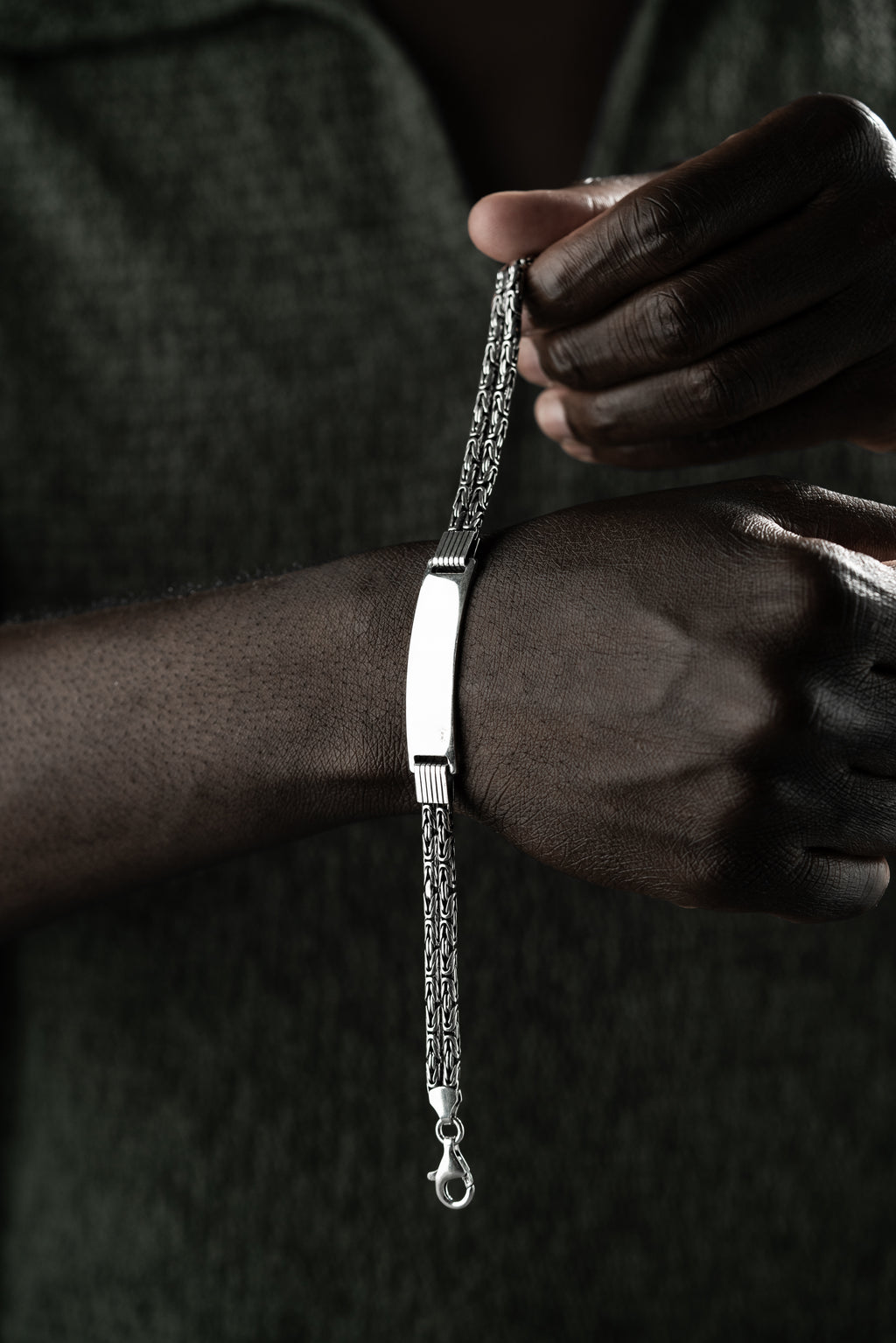 KING ARMBAND DUO MED GRAVER | 925 SILVER.