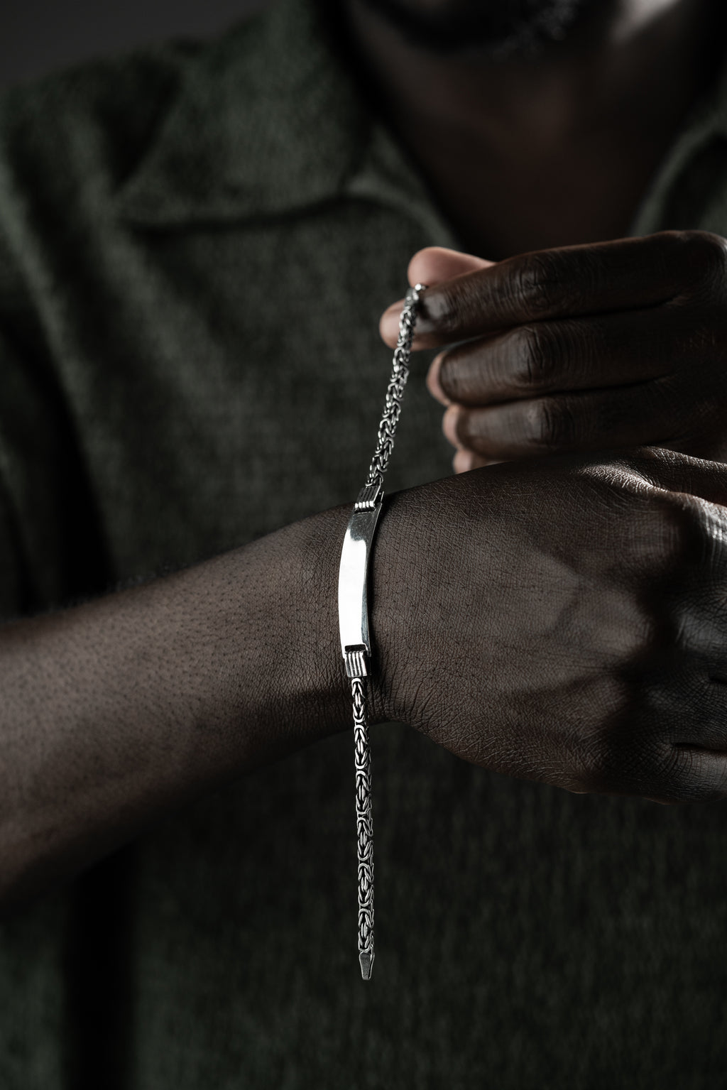 KING ARMBAND MED GRAVER | 925 SILVER