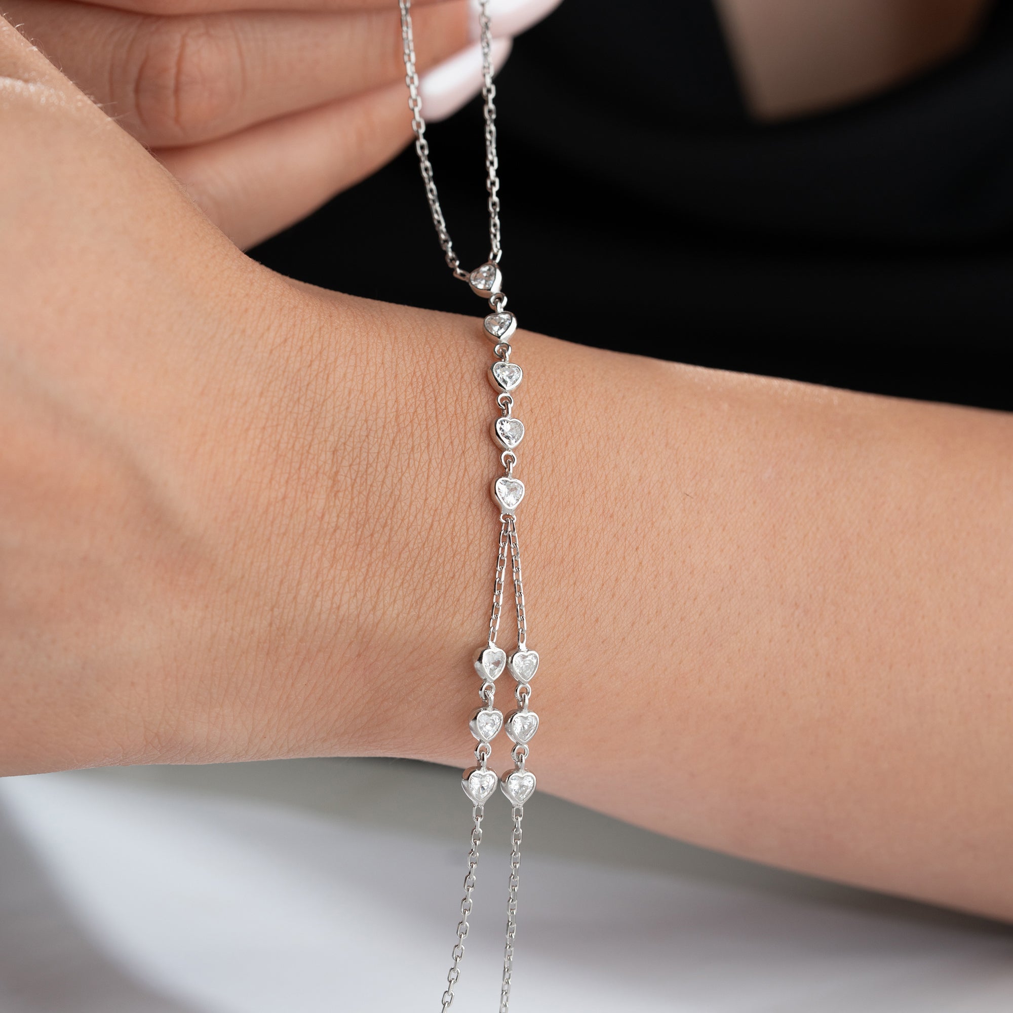 MIVE HJÄRTHANDSÖRKLING | 925 SILVER