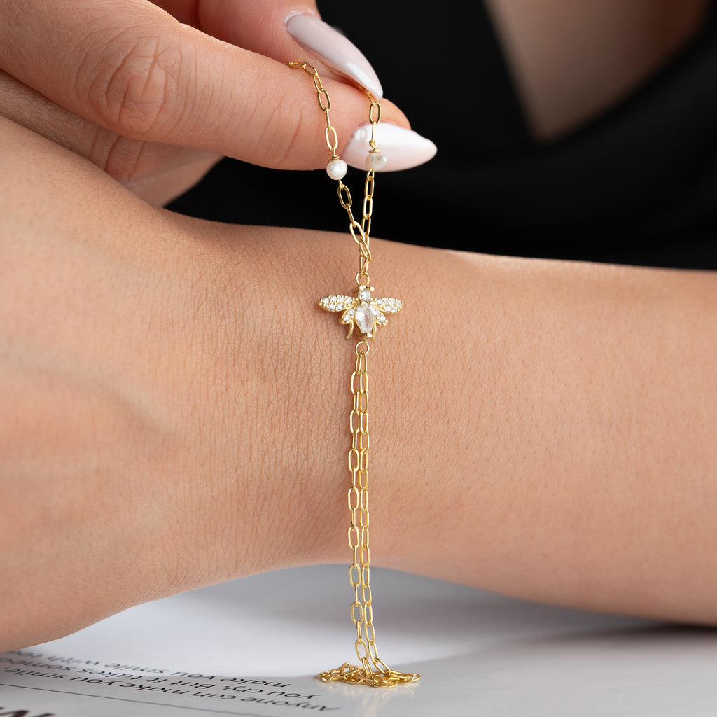 MIE PÄRLHANDDÄCK | 925 SILVER