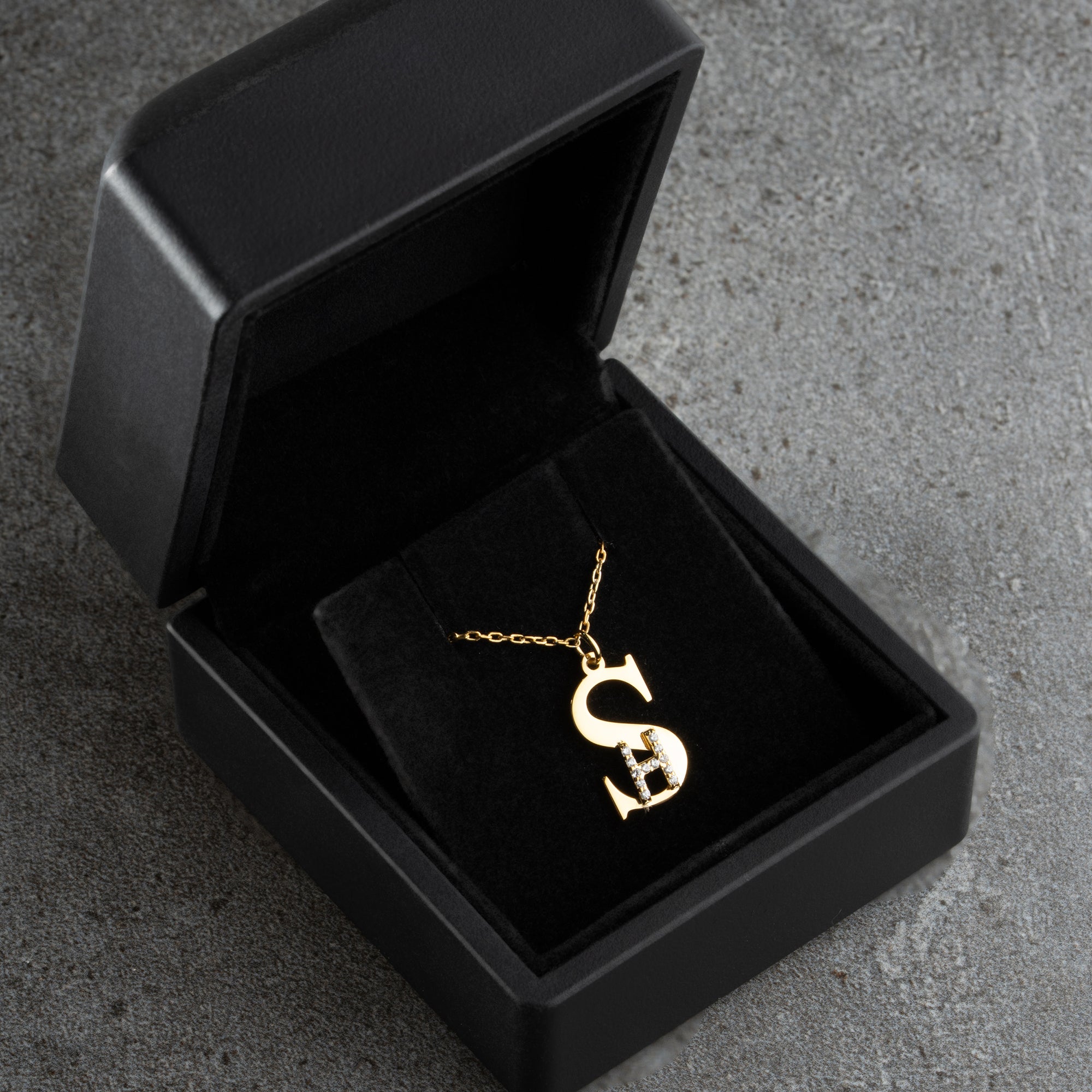 INITIALER KOMBO HALSBAND | 925 SILVER