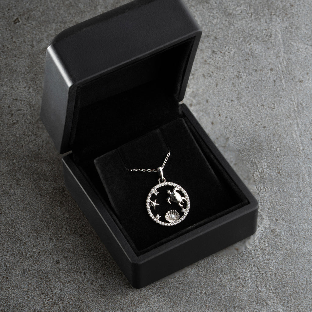 PÄRL RHINESTONE KRAGE | 925 SILVER