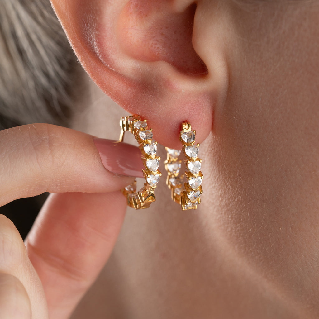 NOIR ÖRHÄNGEN | 925 SILVER