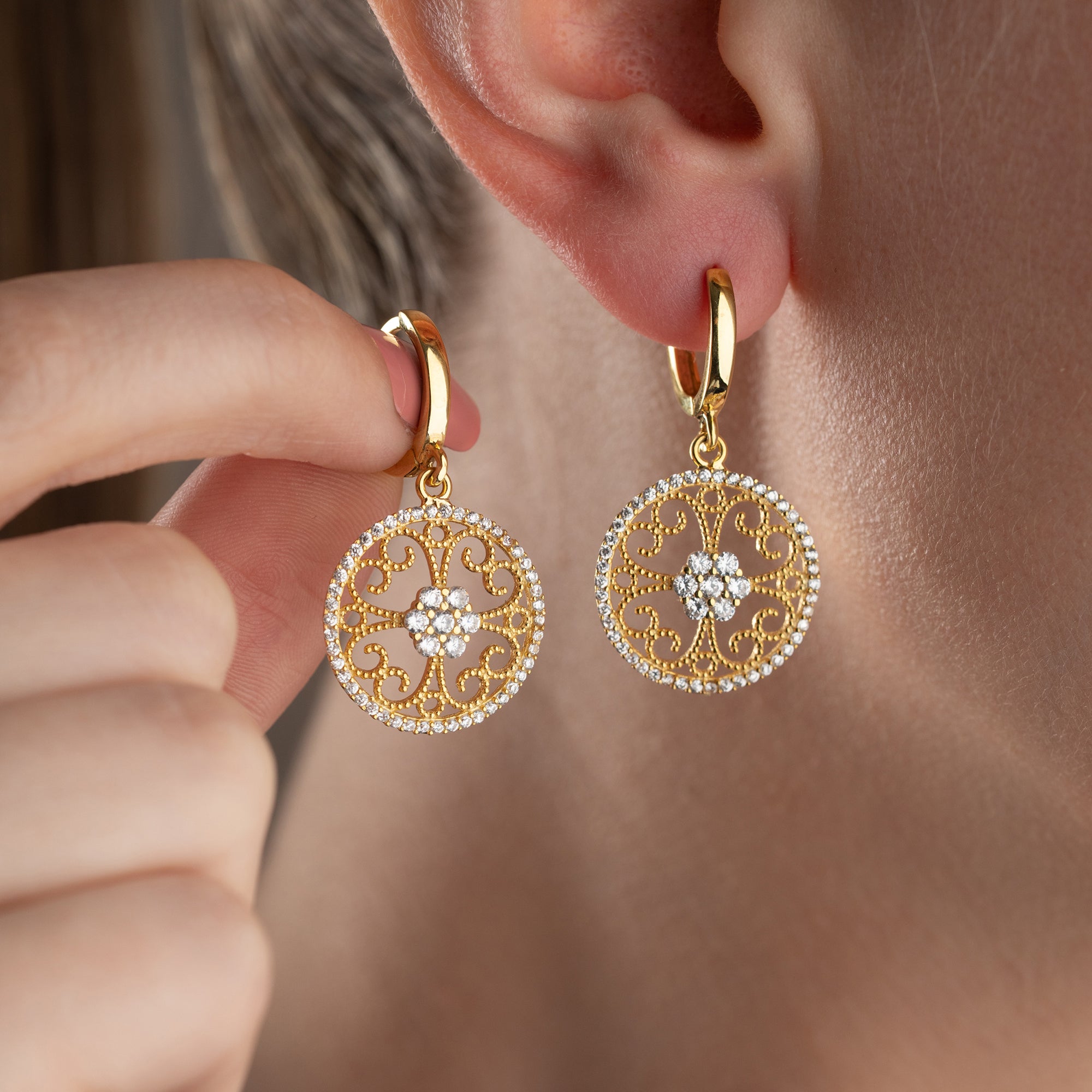 LYRA ÖRHÄNGEN | 925 SILVER