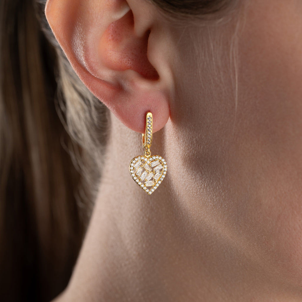 HJÄRTAÖRHÄNGEN | 925 SILVER