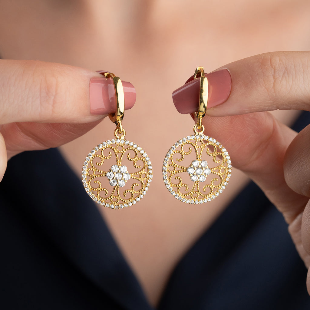 LYRA ÖRHÄNGEN | 925 SILVER