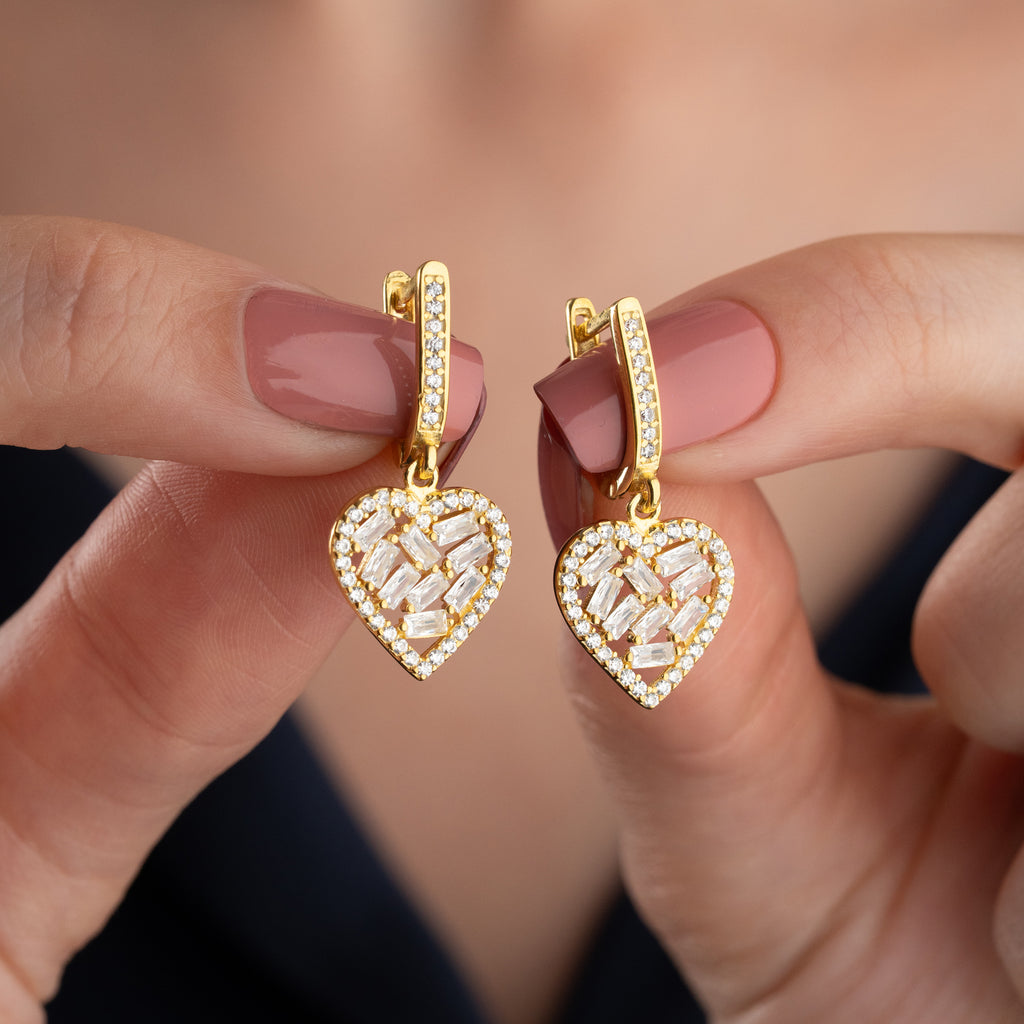 HJÄRTAÖRHÄNGEN | 925 SILVER