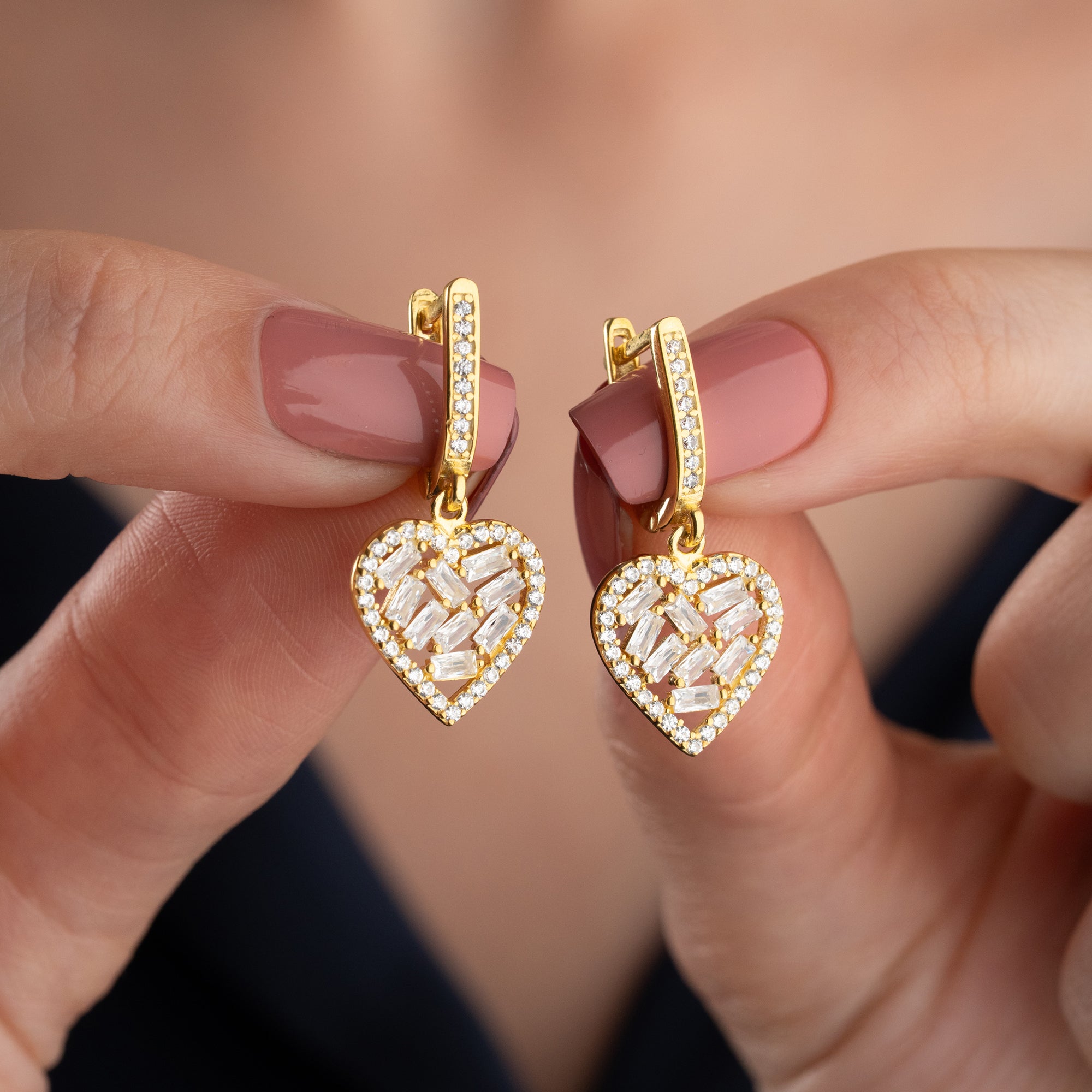 HJÄRTAÖRHÄNGEN | 925 SILVER