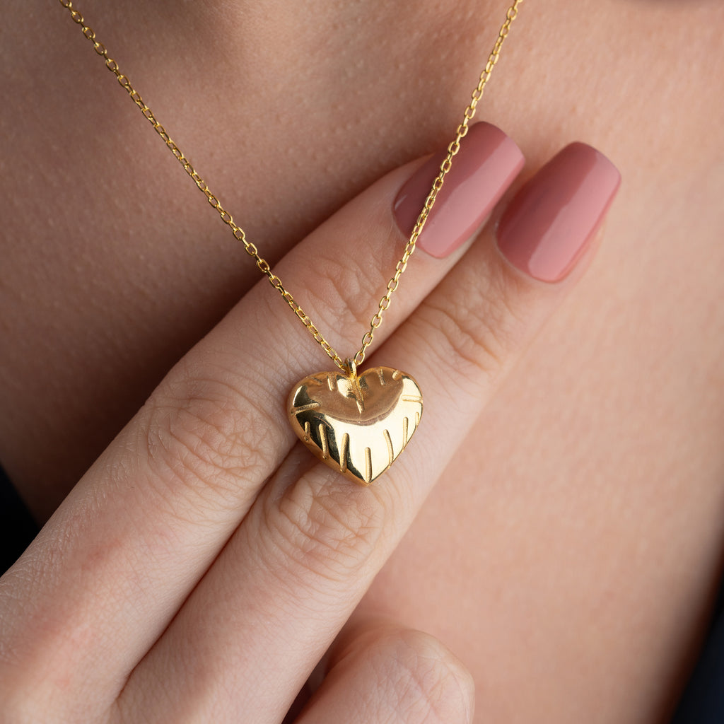 BOMB HJÄRTA KRAGE | 925 SILVER