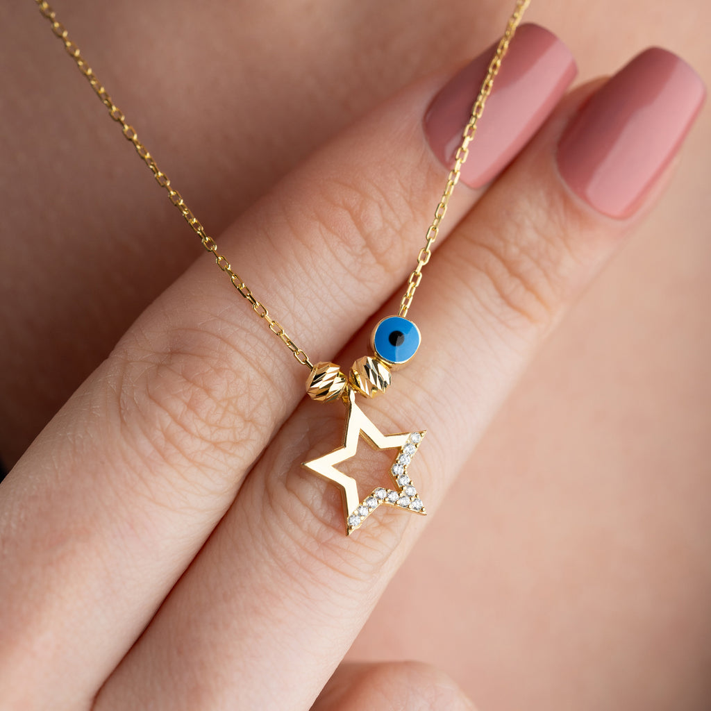 STAR NAZAR HALSBAND | 925 SILVER