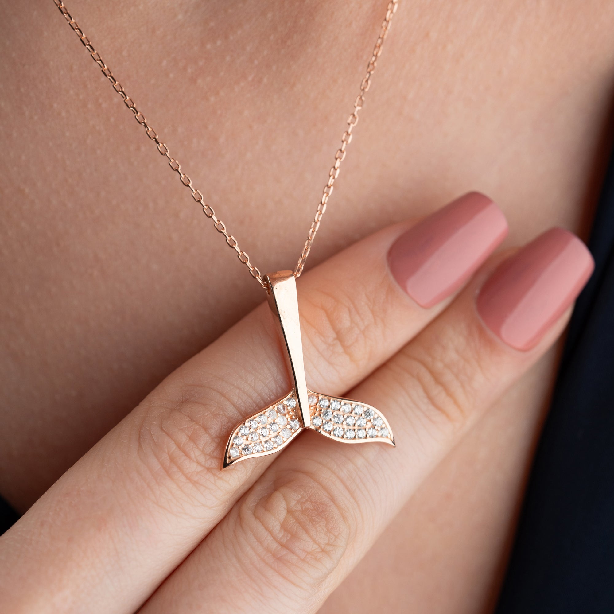 DELFINHALSBAND MED AVA | 925 SILVER