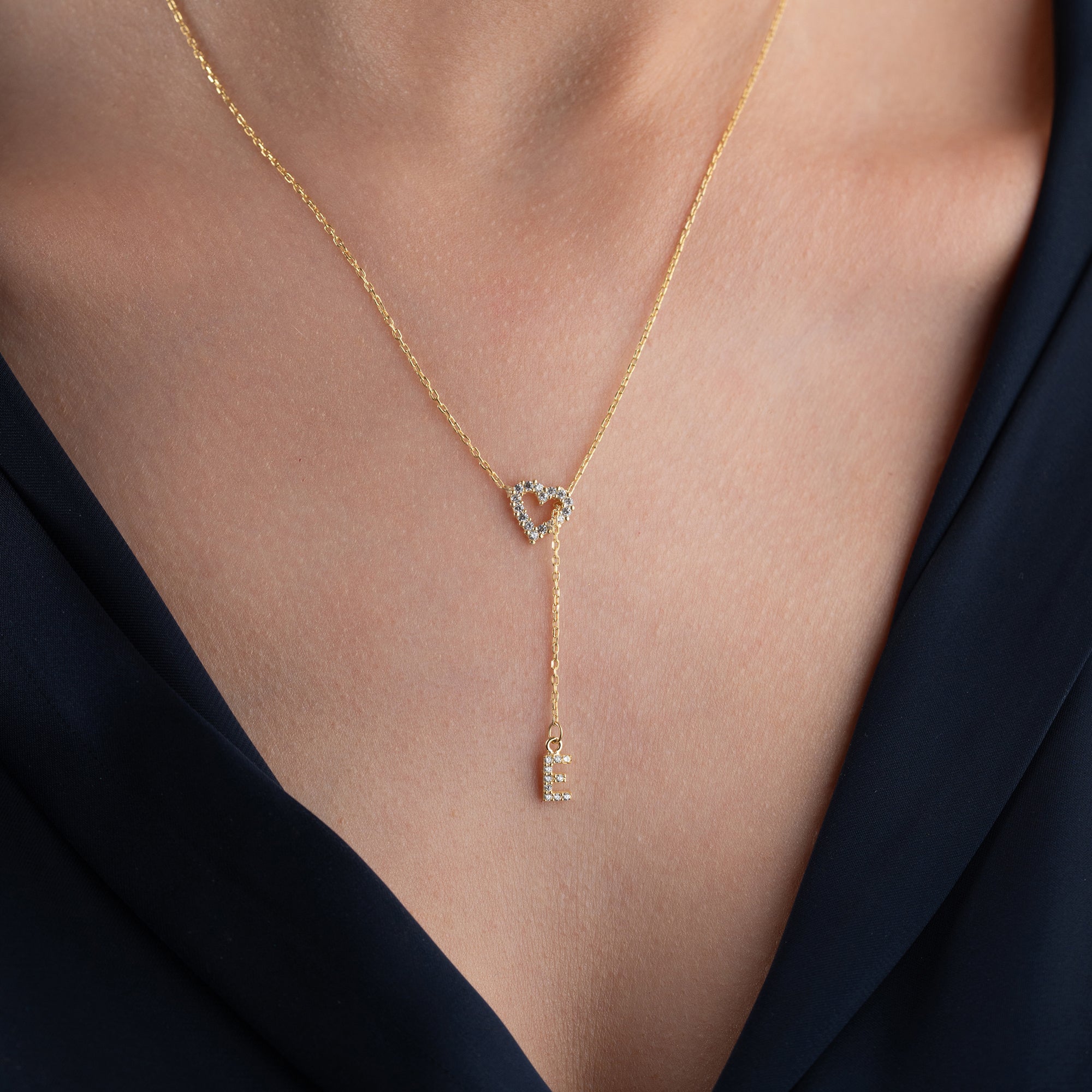 MINI HJÄRTABREV KRAGE | 925 SILVER