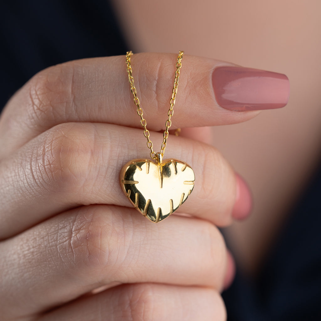 BOMB HJÄRTA KRAGE | 925 SILVER