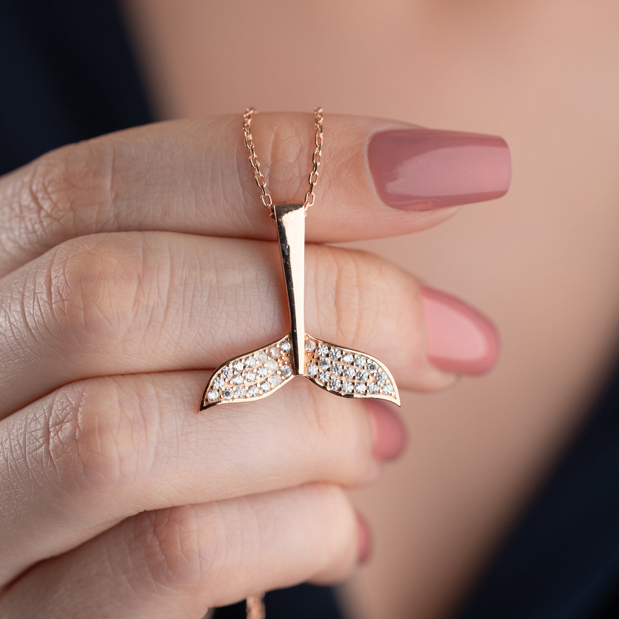 DELFINHALSBAND MED AVA | 925 SILVER