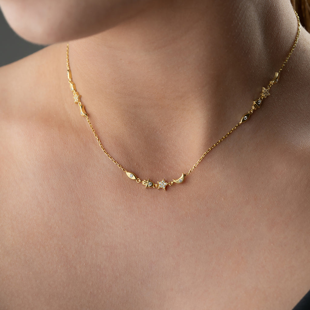 LONA MOON KEDJA | 925 SILVER 