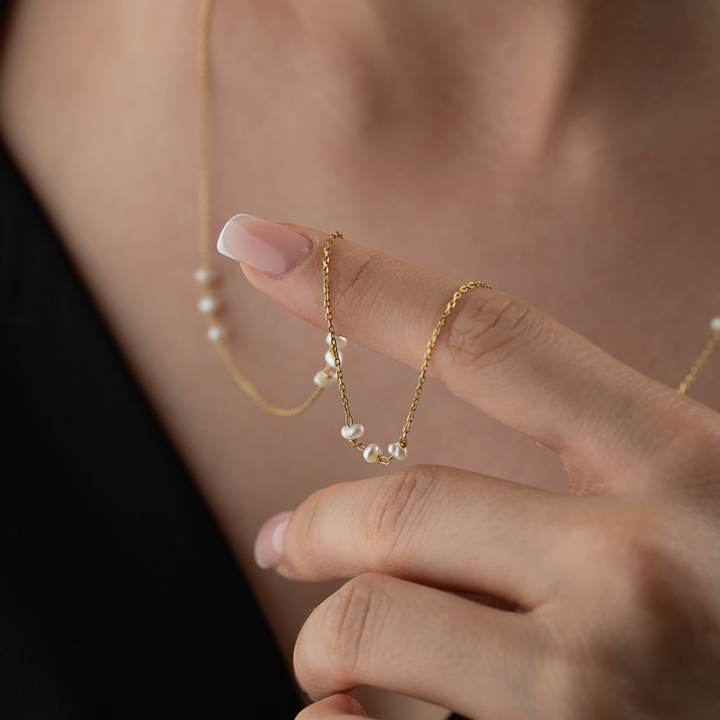 MOA PÄRLKEDJA | 925 SILVER