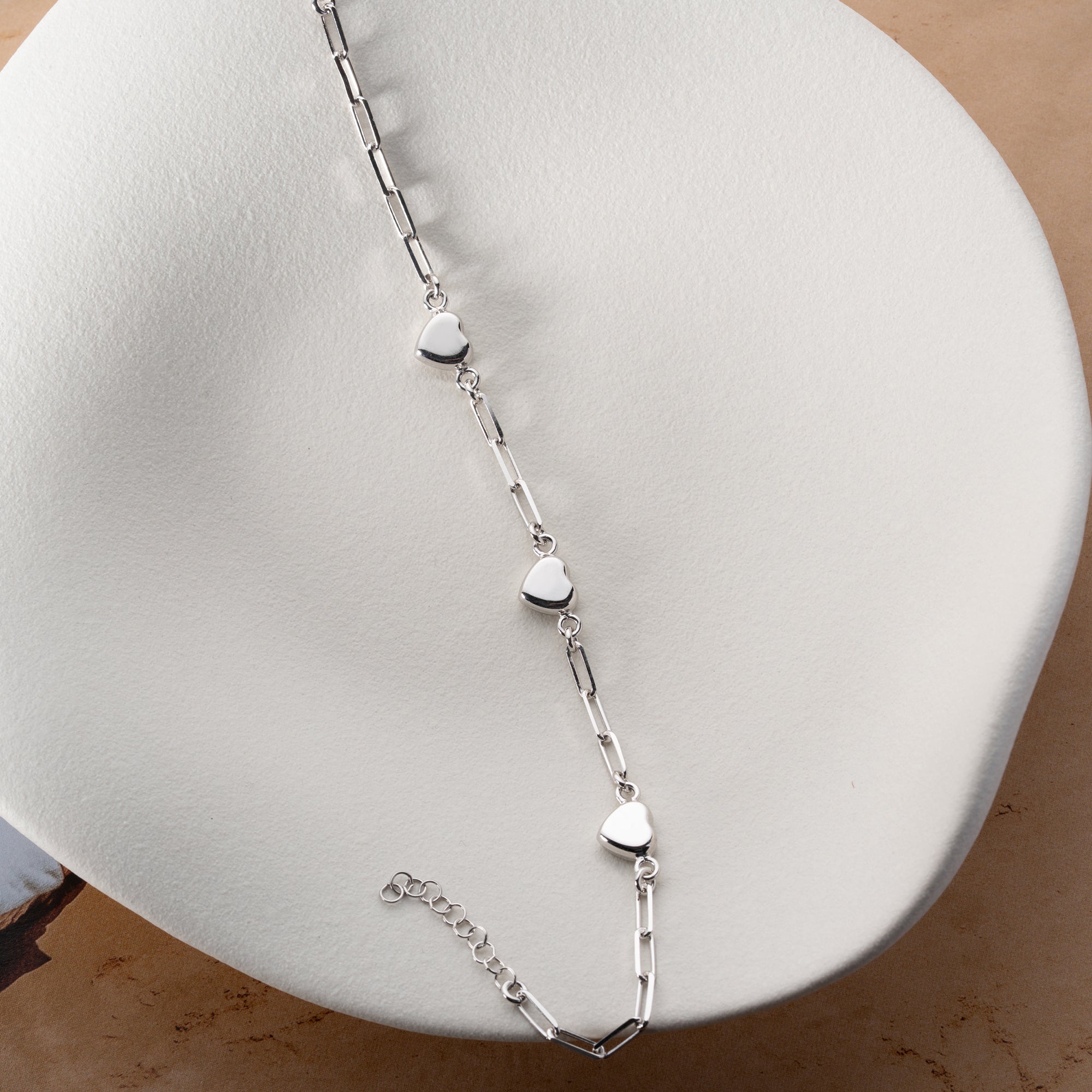 HJÄRTABOMARMBAND | 925 SILVER