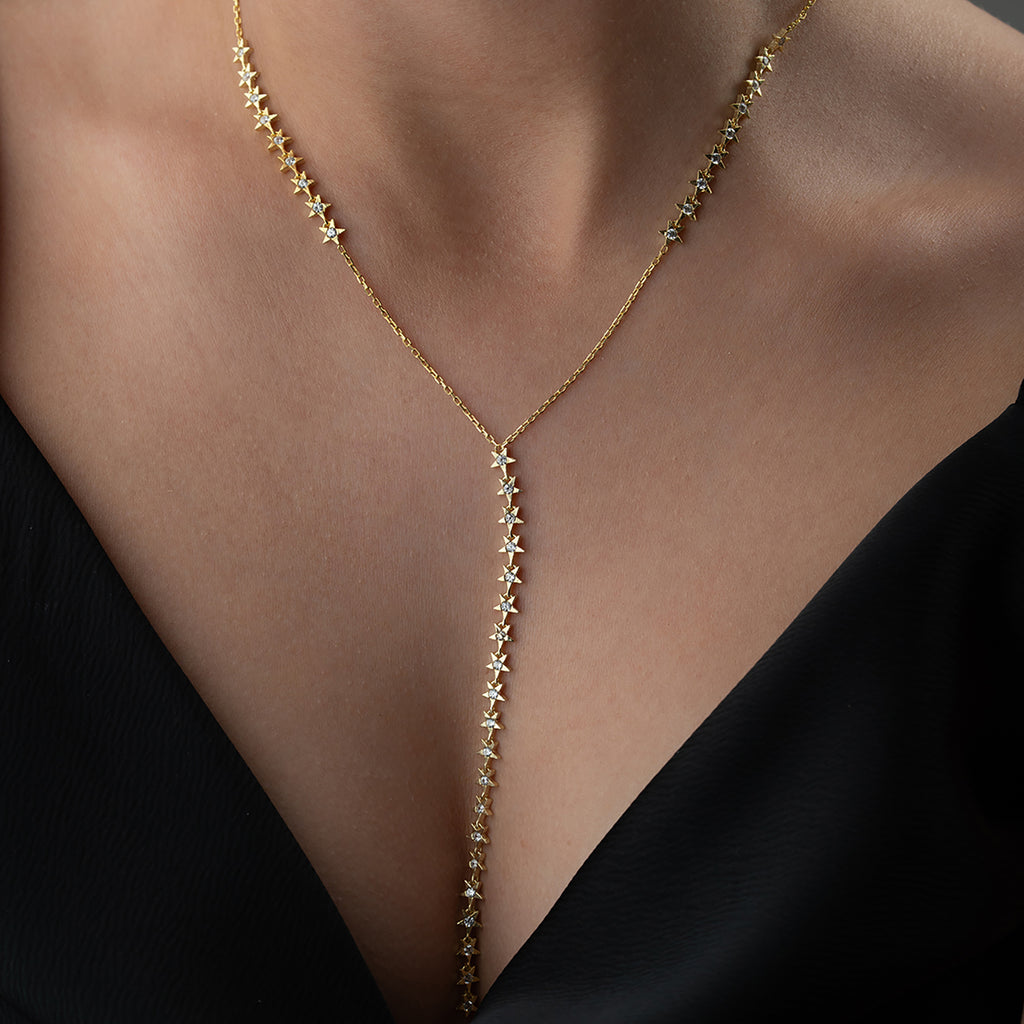 MOI STAR Y CHAIN| 925 SILVER 