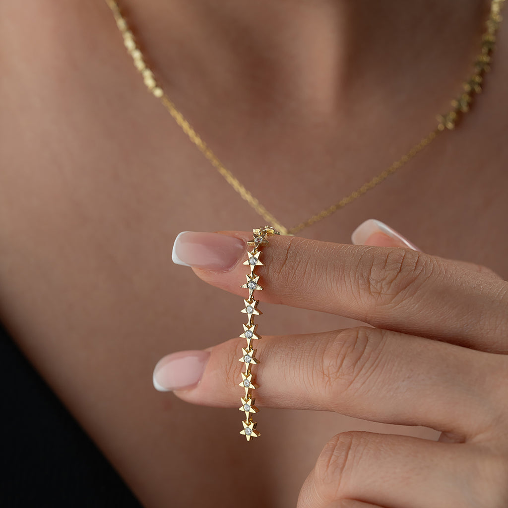 MOI STAR Y CHAIN| 925 SILVER 