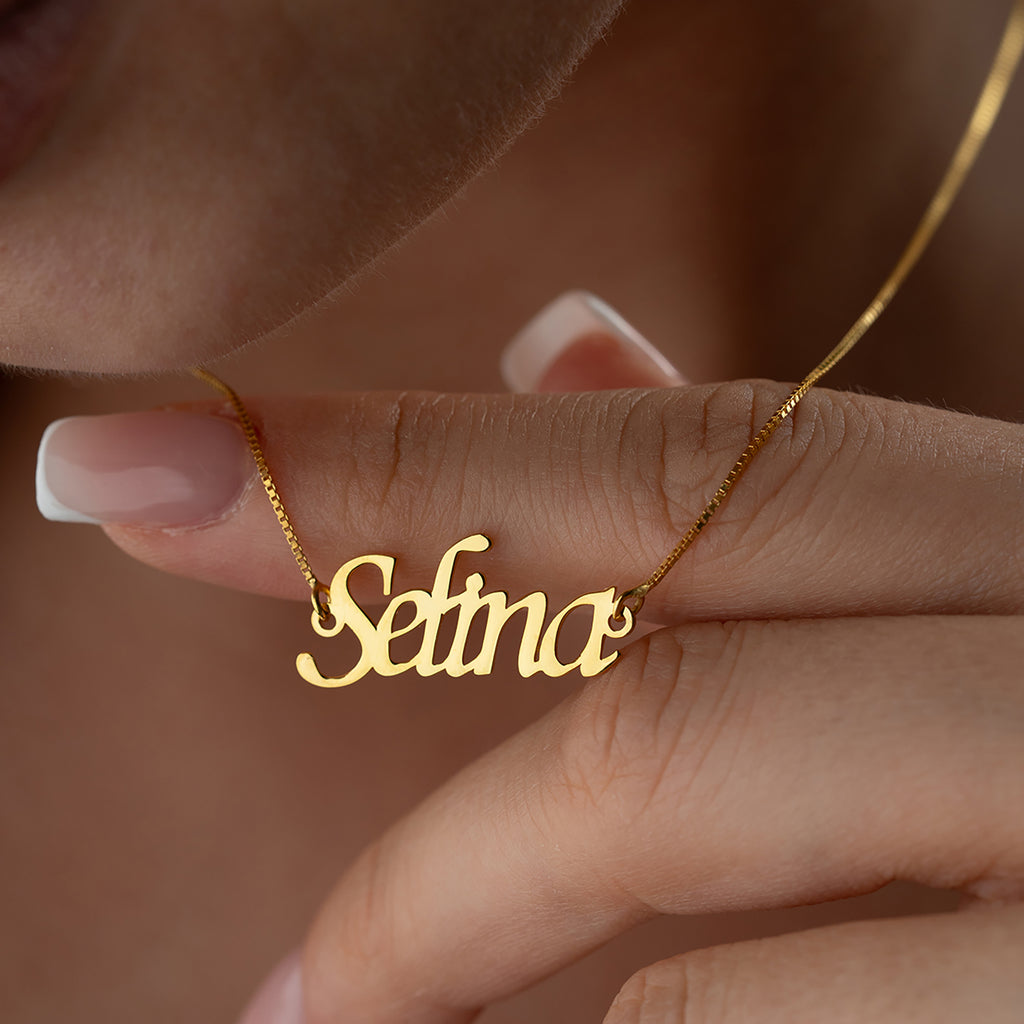 KUBISK NAMNKEDJA | 925 SILVER 