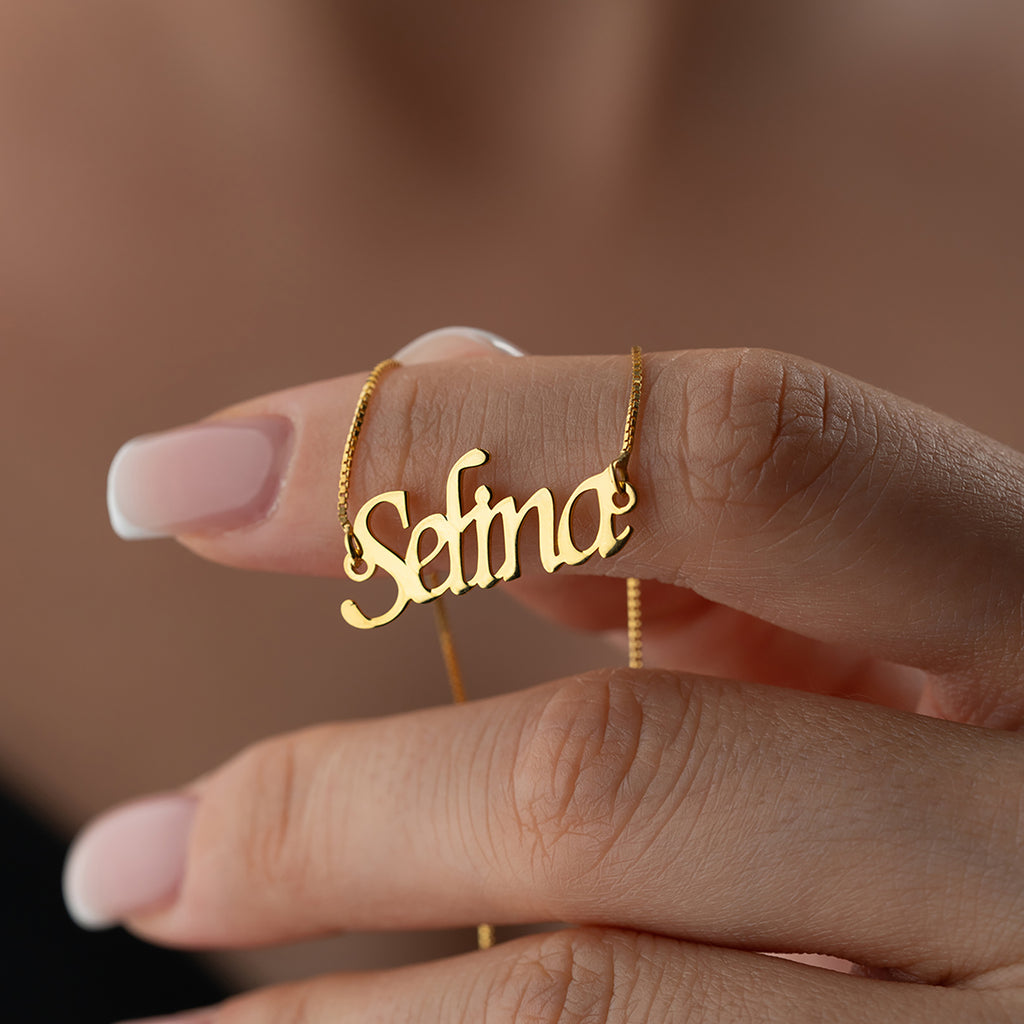 KUBISK NAMNKEDJA | 925 SILVER 