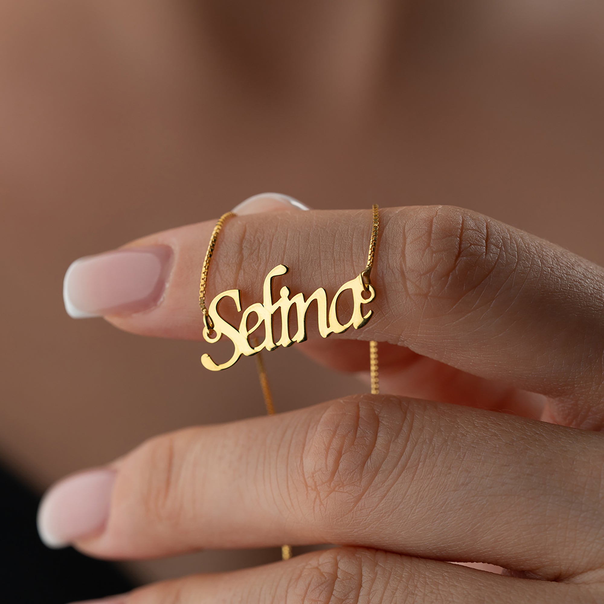 KUBISK NAMNKEDJA | 925 SILVER 