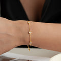 ROSE MINI KLÖVER ARMBAND | 925 SILVER