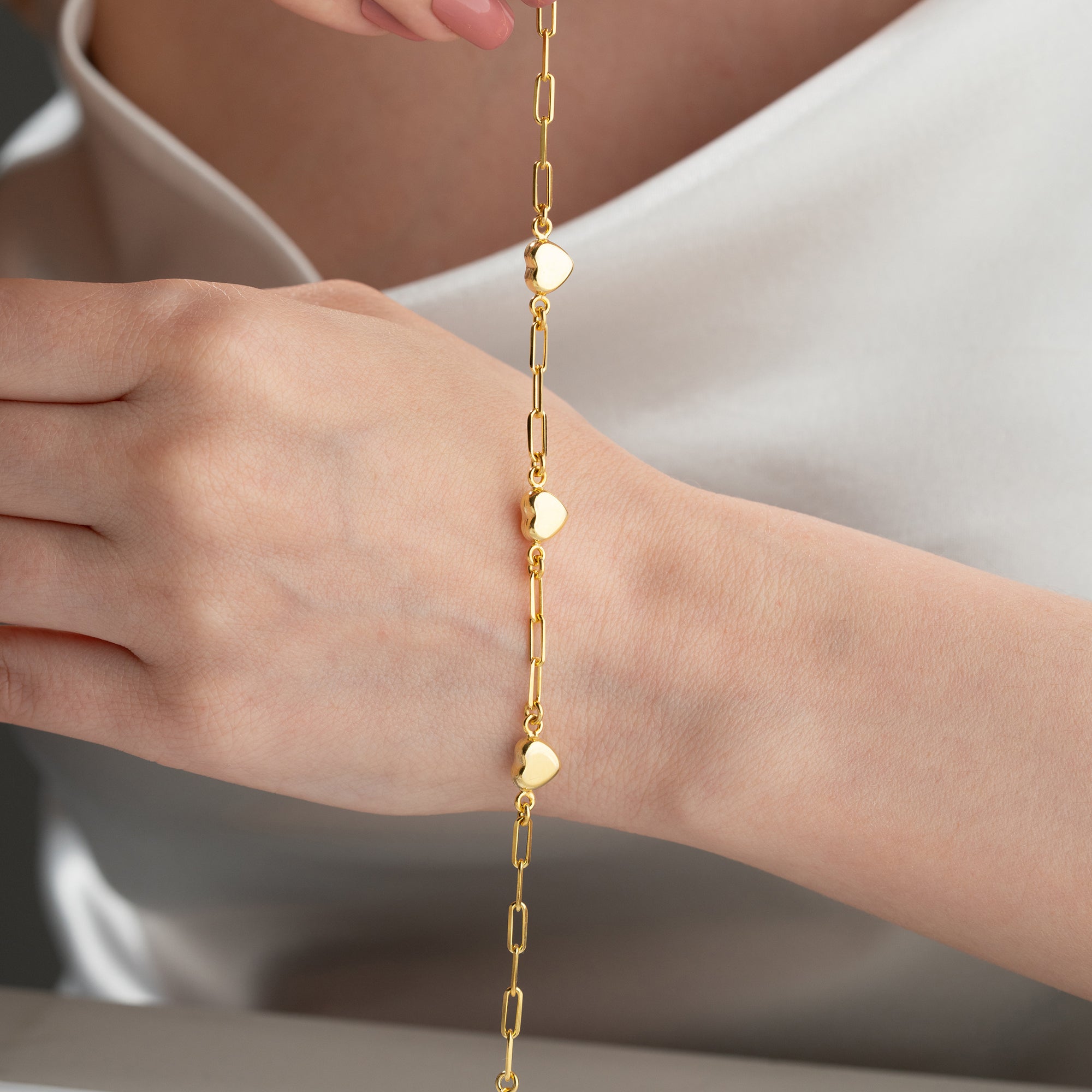 HJÄRTABOMARMBAND | 925 SILVER