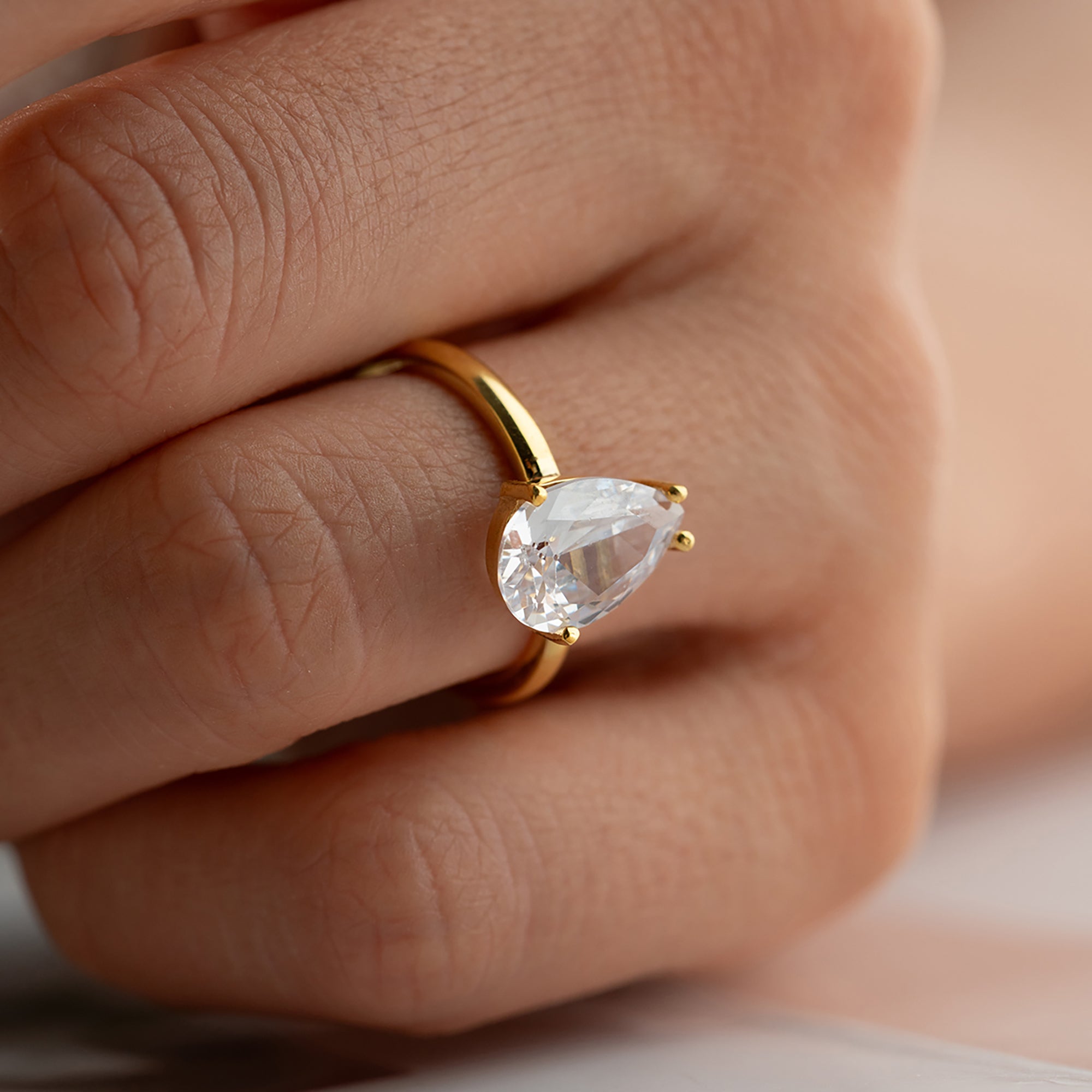 STOR DROPPRING | 925 SILVER