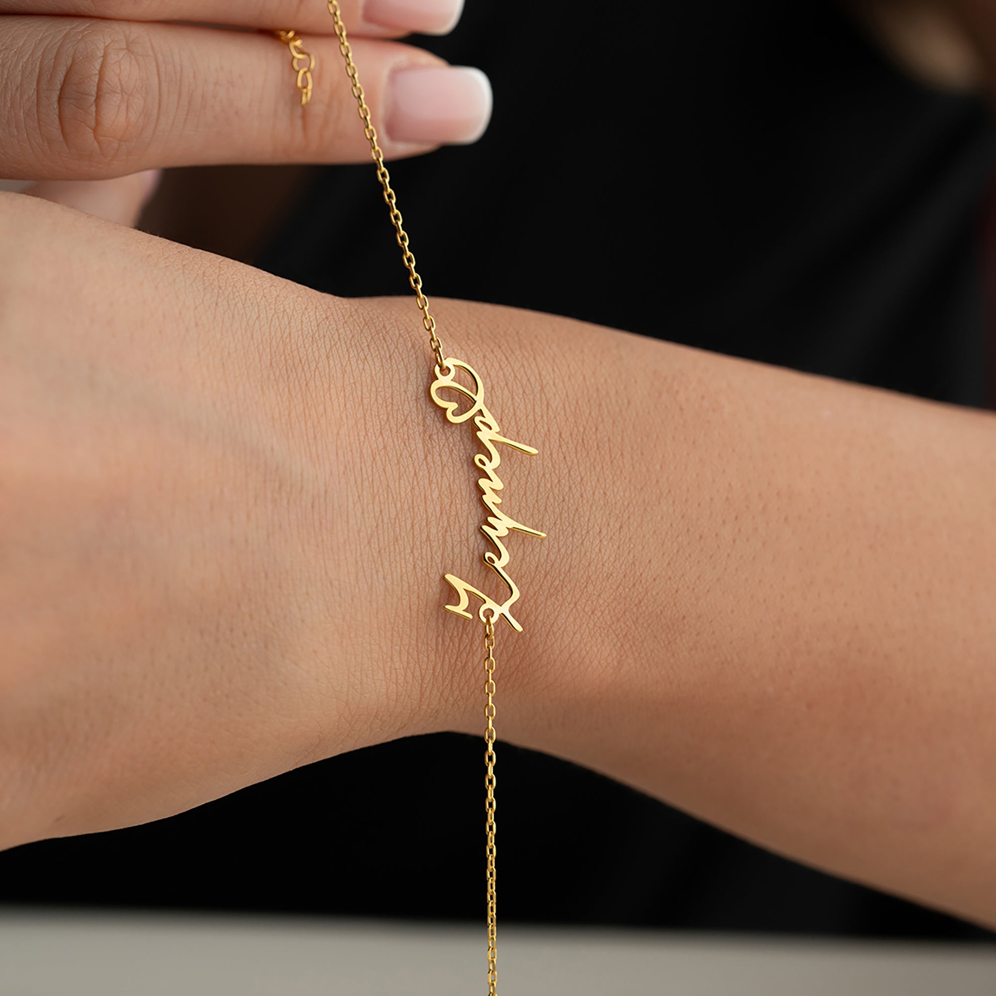 HJÄRTA NAMN ARMBAND | 925 SILVER