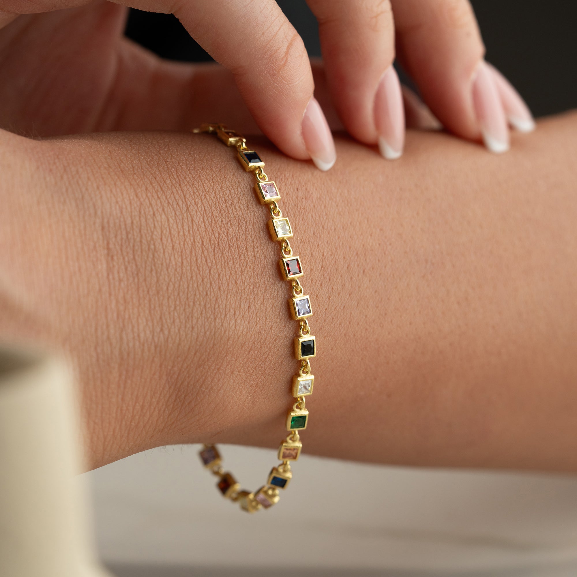 ARIS FÄRG ARMBAND | 925 SILVER