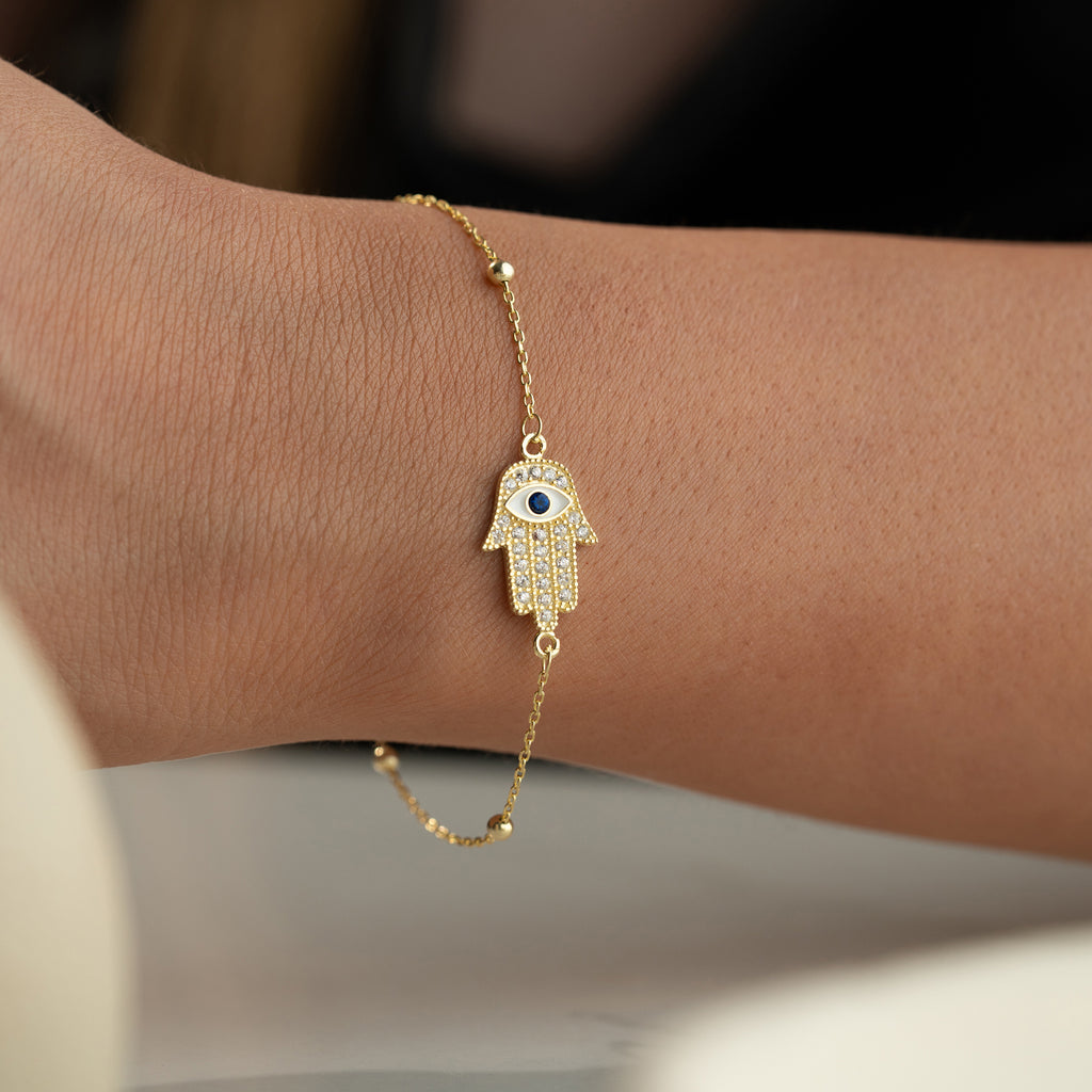 FATIMA'S HAND LEIRA ARMBAND | 925 SILVER