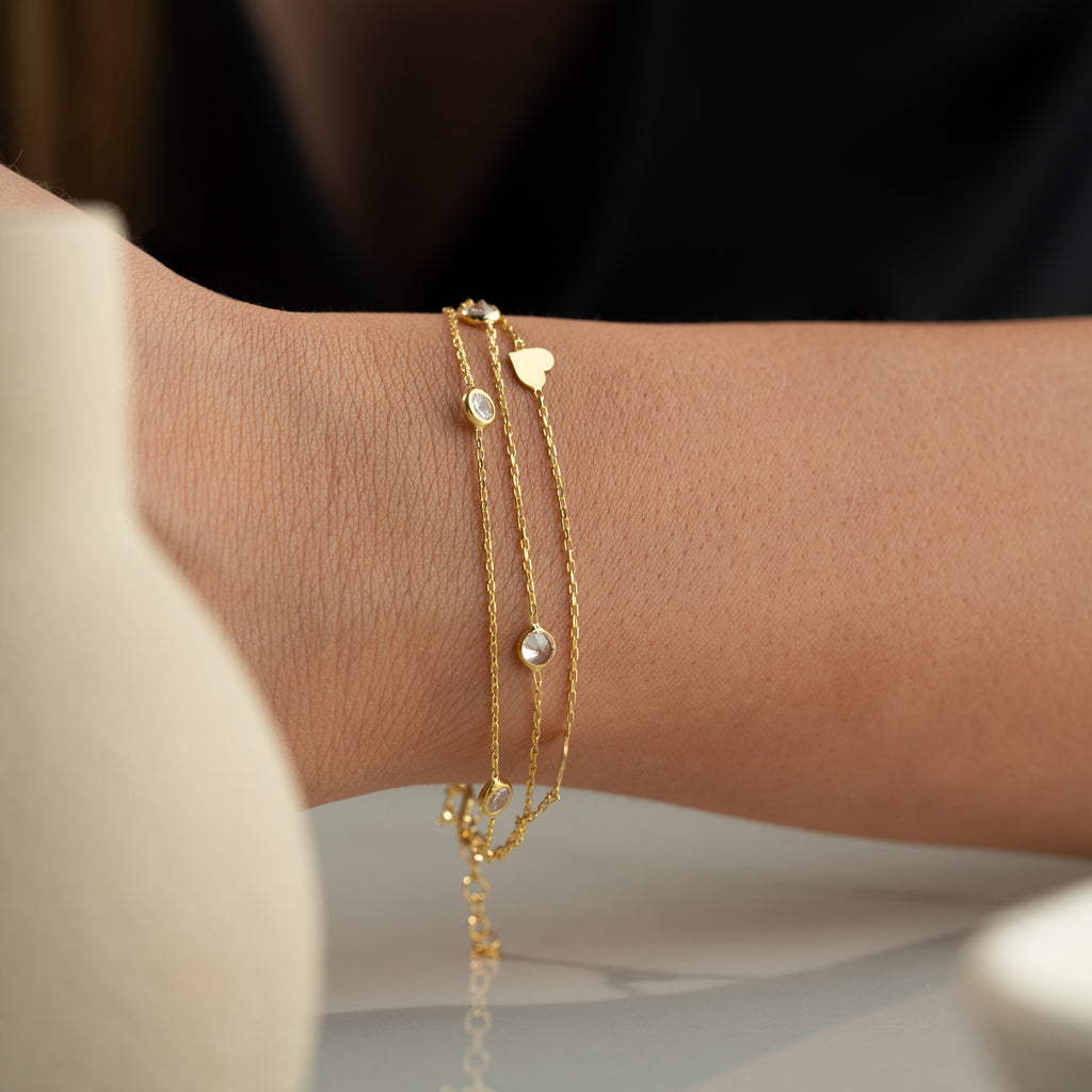 HJÄRTAT VION ARMBAND | 925 SILVER